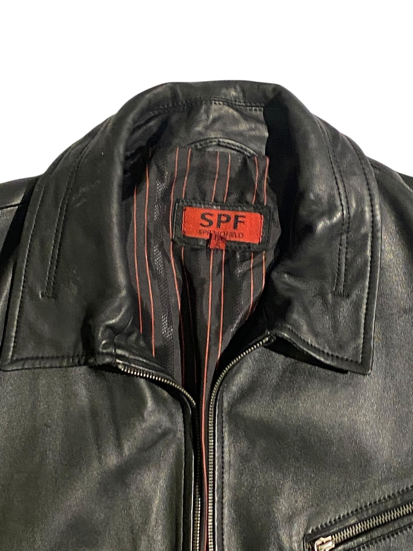 SPF leather jacket