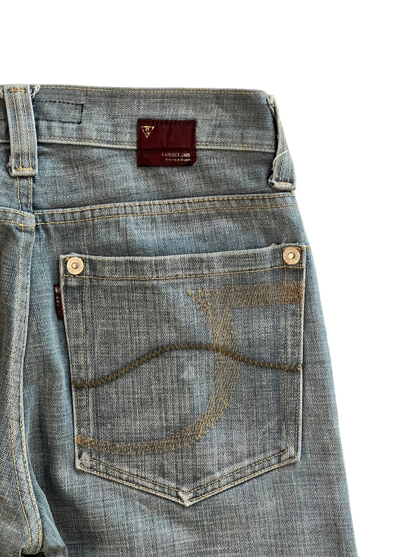 Gusset denim jeans