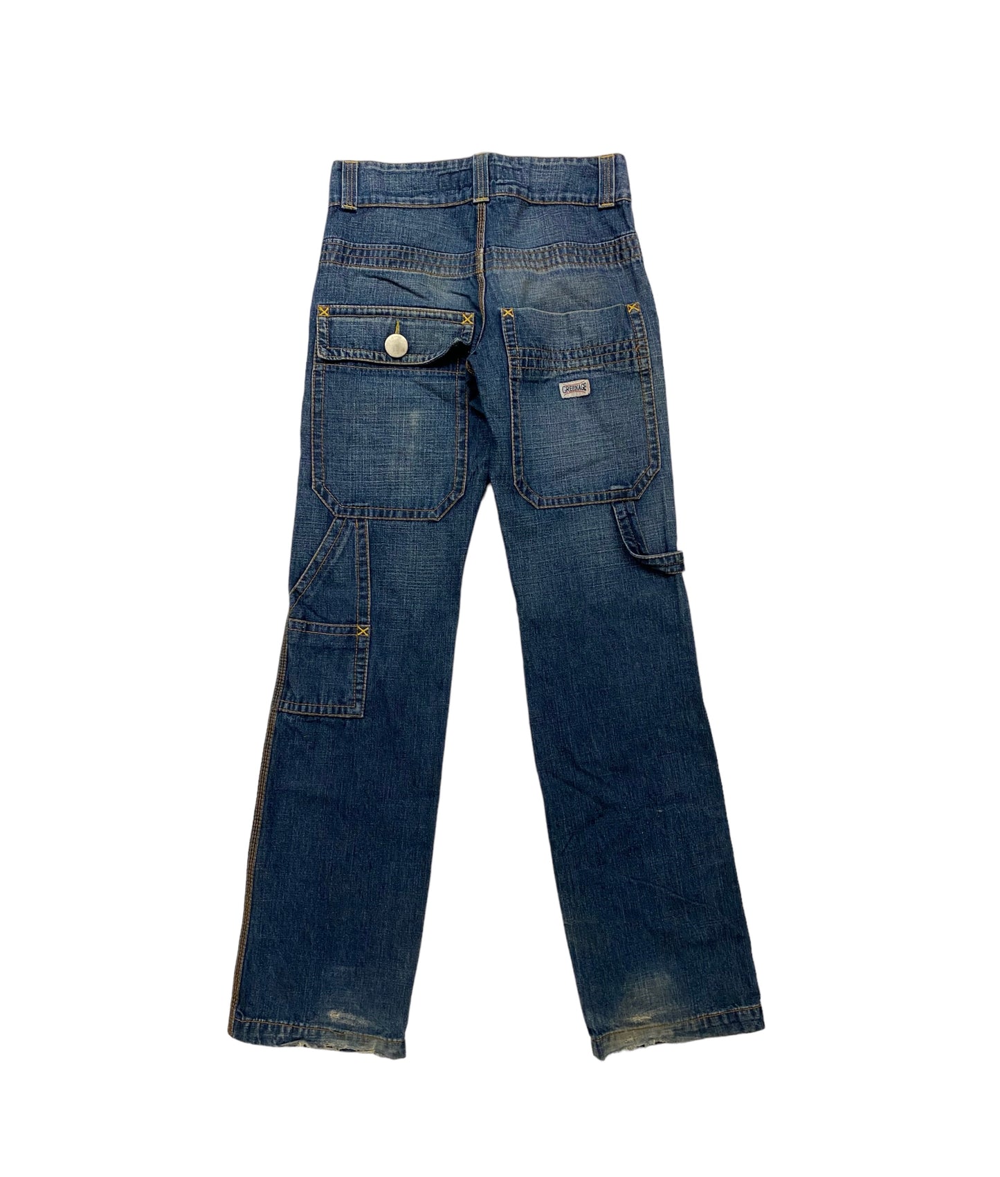 Greenage big button carpenter jeans