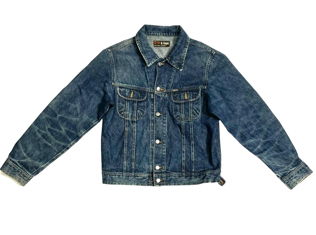 X-cape heavy denim jacket