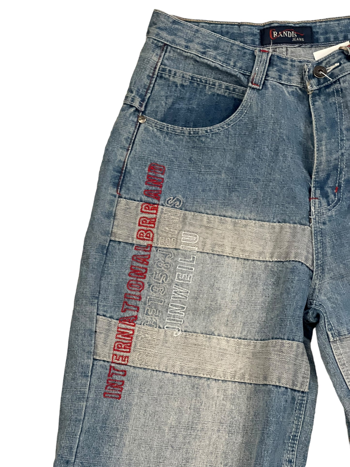 JWN embroidered jorts