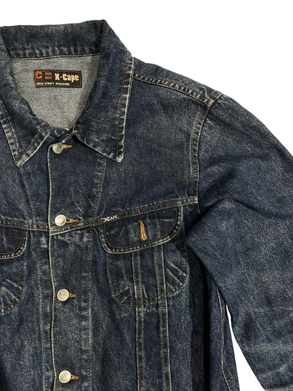 X-cape heavy denim jacket