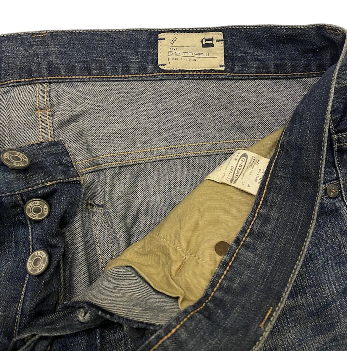 G-Star raw 3301 washed jeans