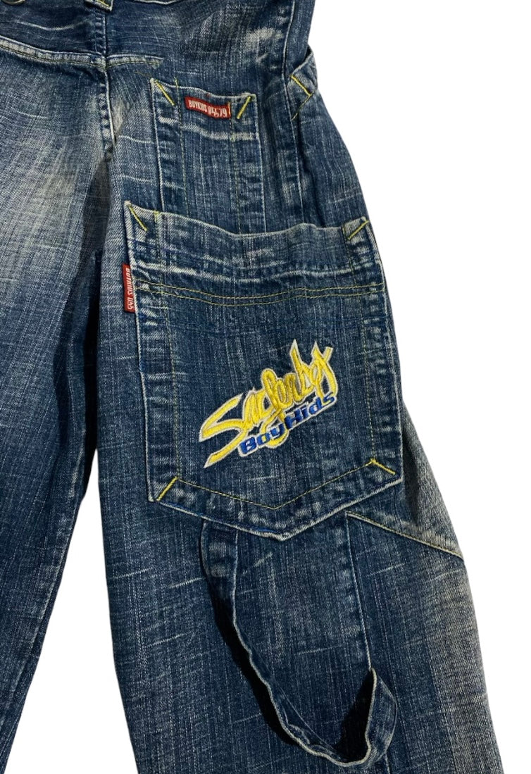 Boykids carpenter embroidered jeans