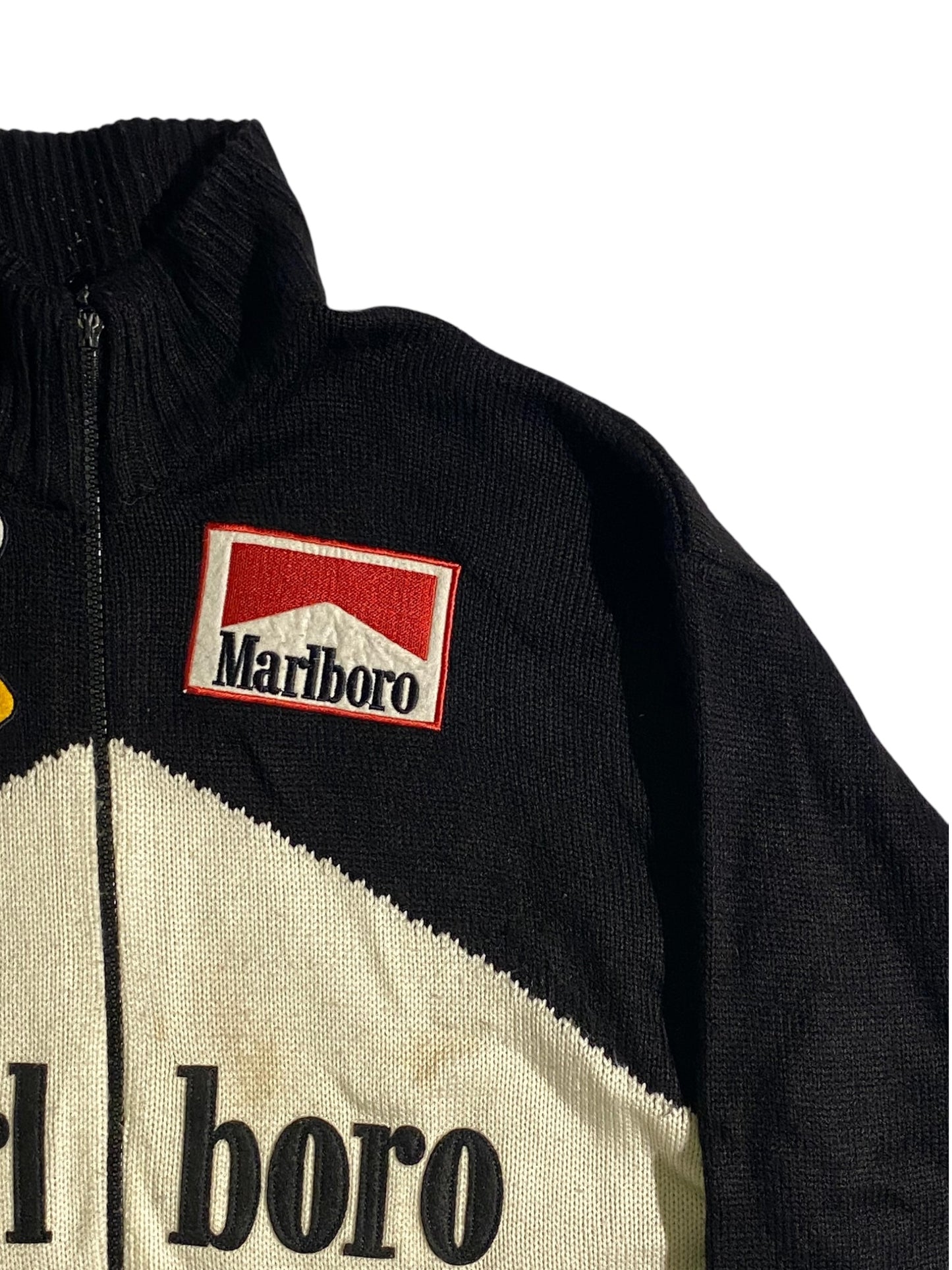 Marlboro x Michelin racing knit zip up