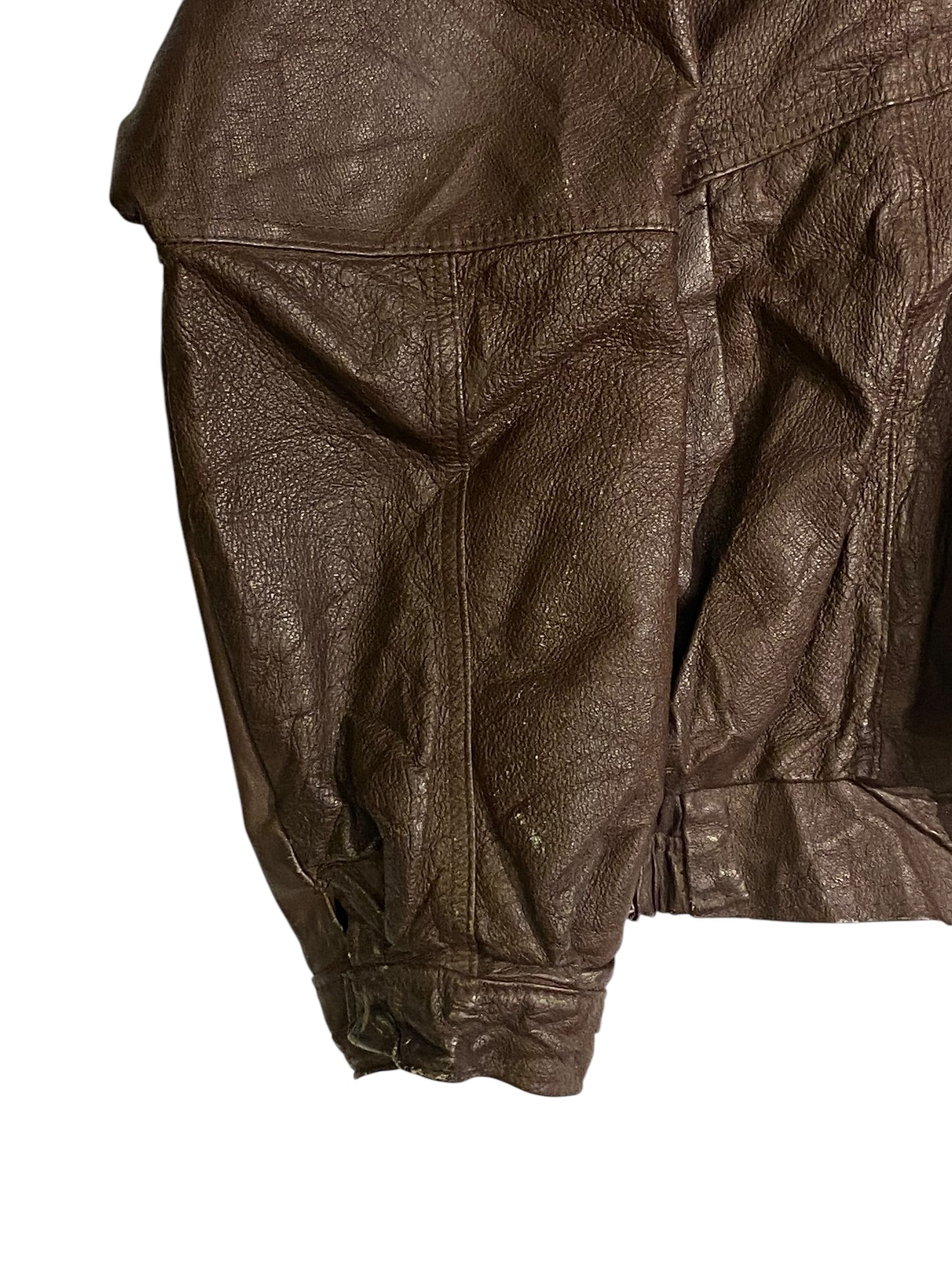 Brown vintage leather jacket