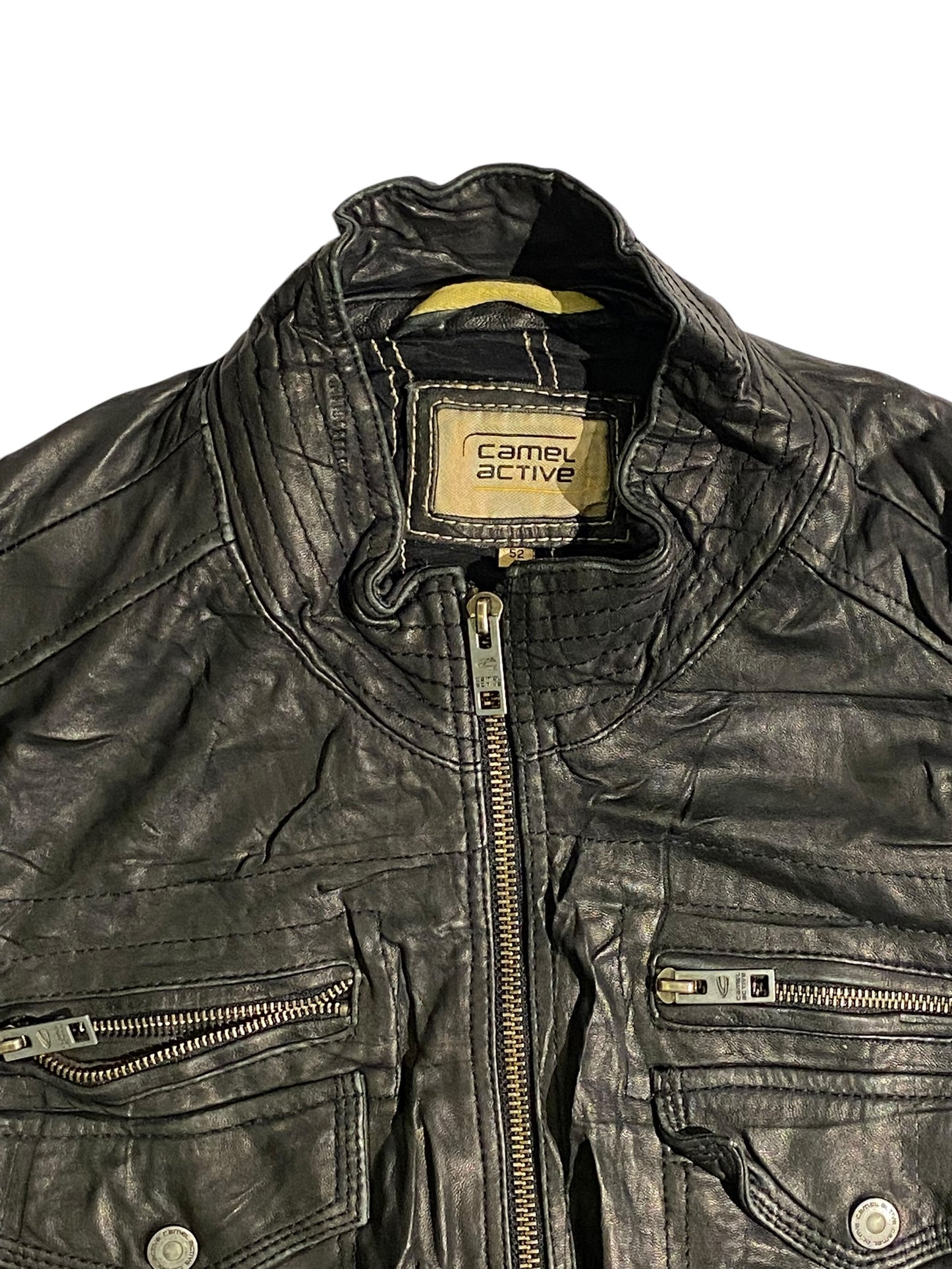 Camel active leather jacket