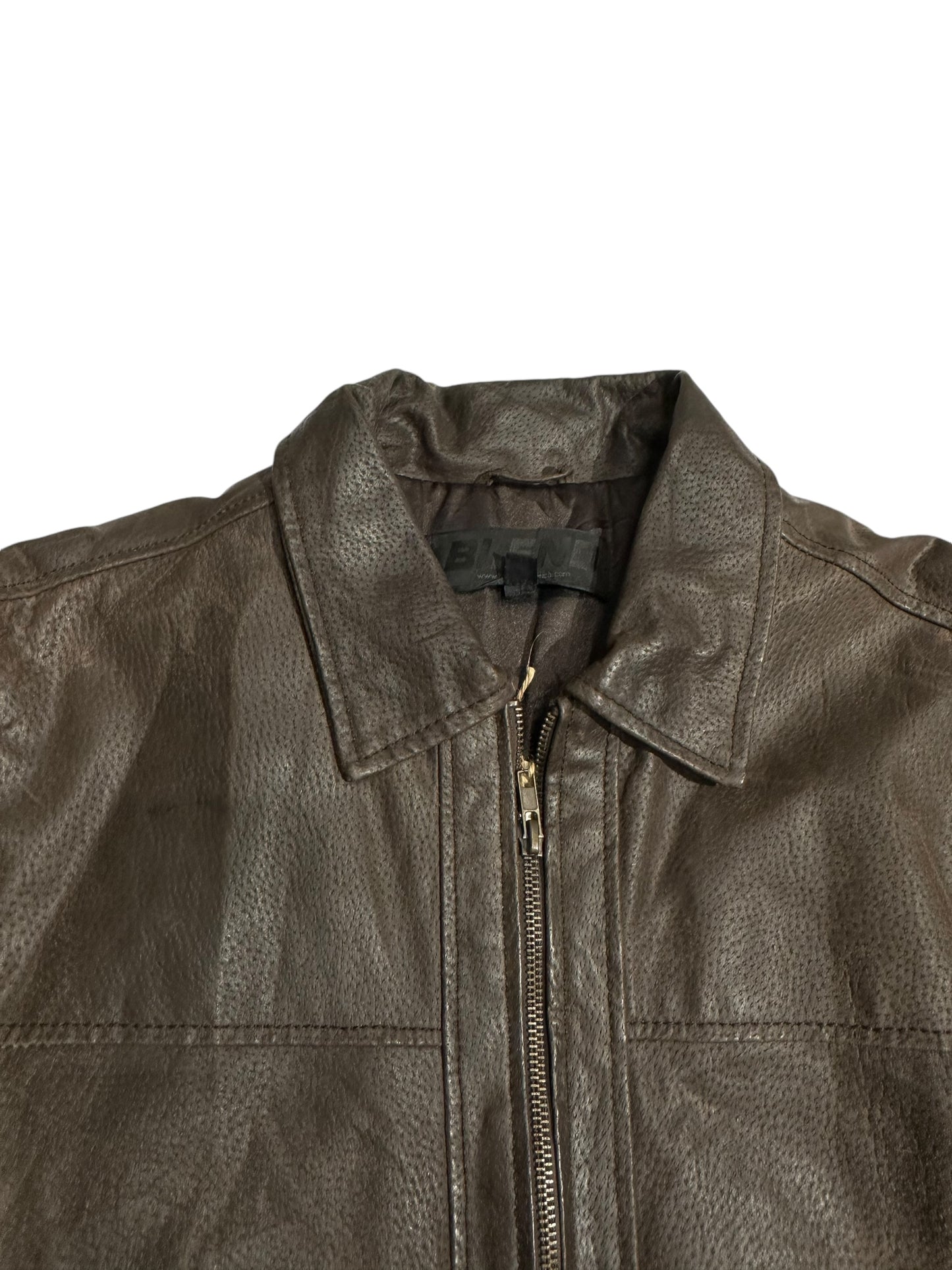 Blend brown leather jacket