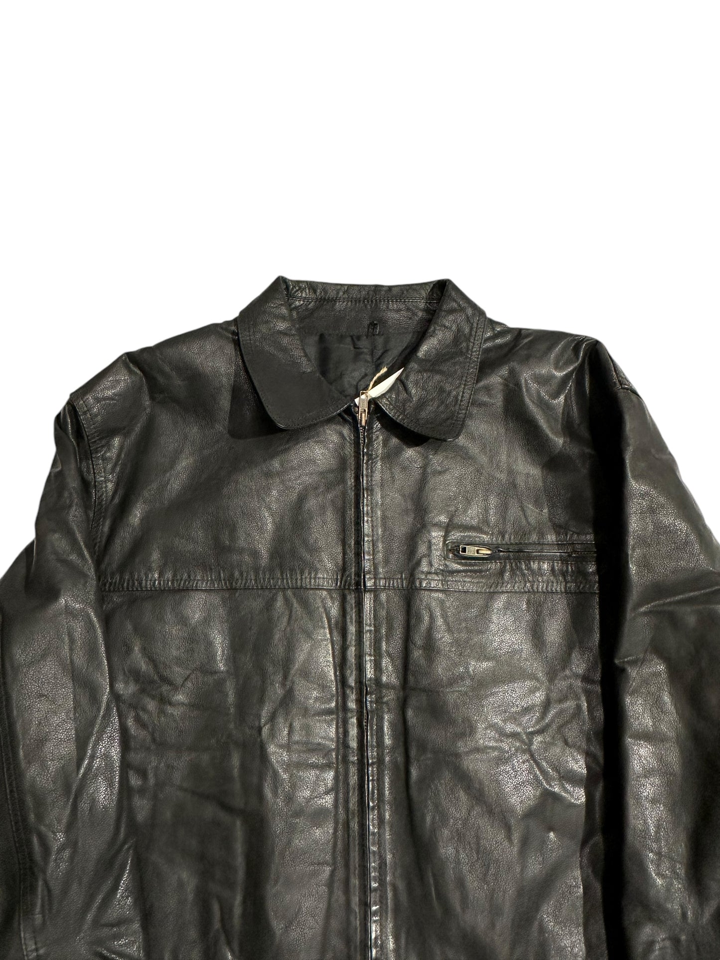 Black italian leather jacket