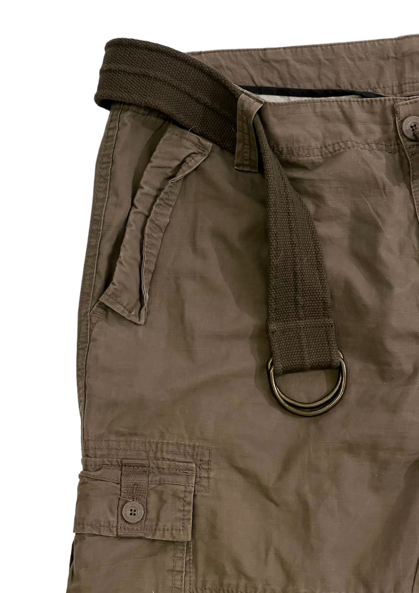 Clockhouse vintage cargo pants with vintage belt