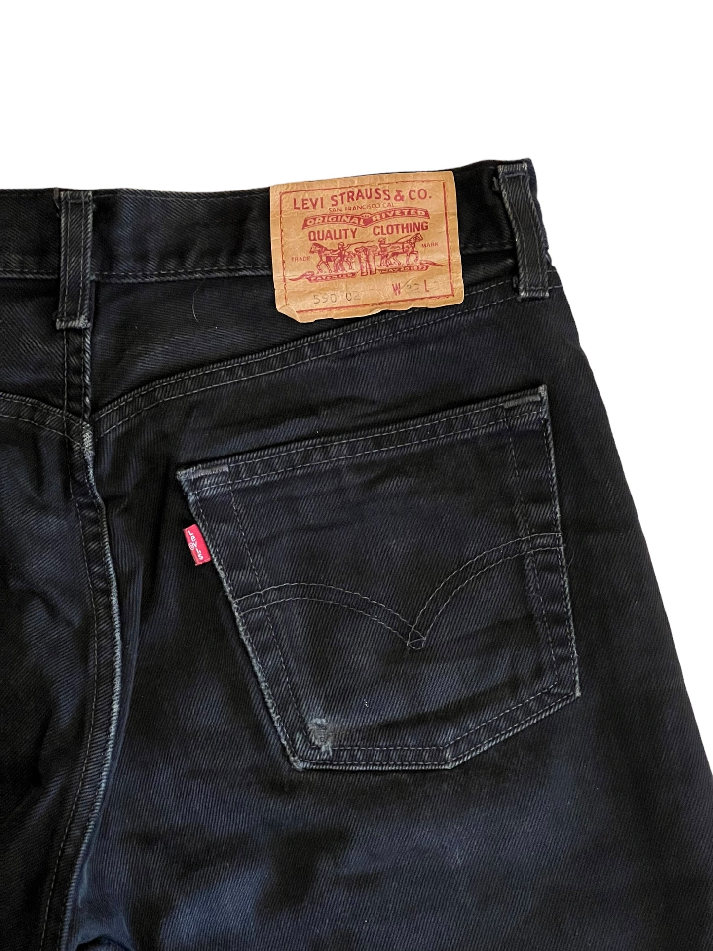 Levi’s washed denim jeans