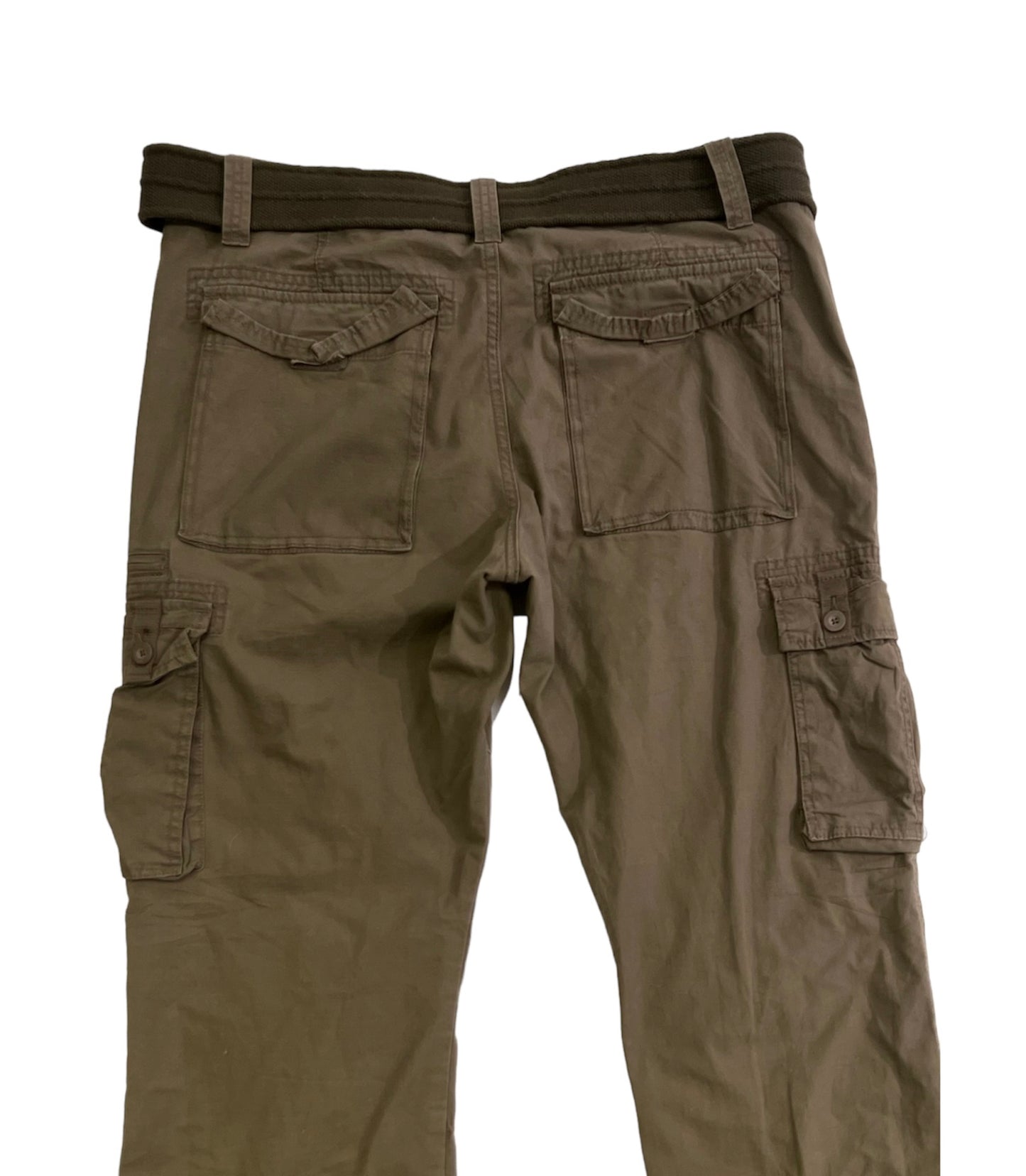 Clockhouse vintage cargo pants with vintage belt