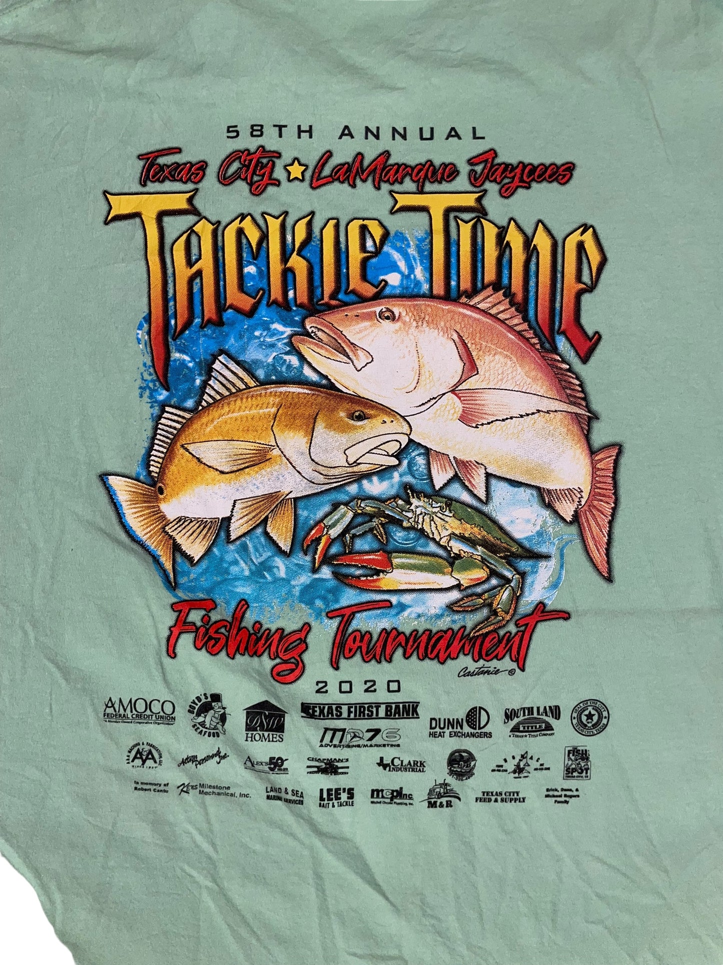 Tackle time graphic tee