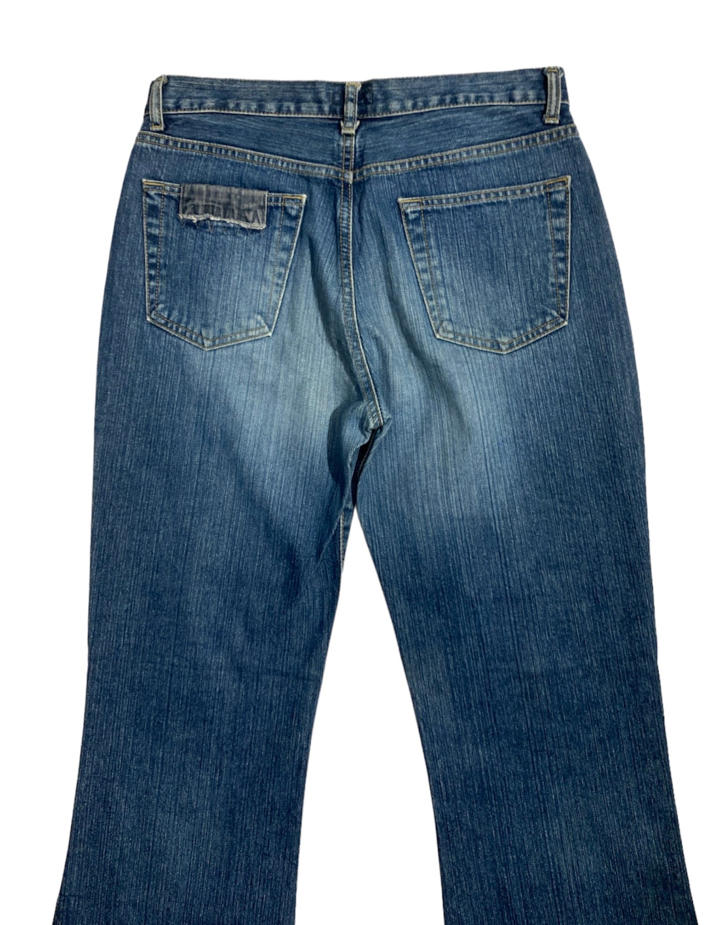 Fishbone flared jeans