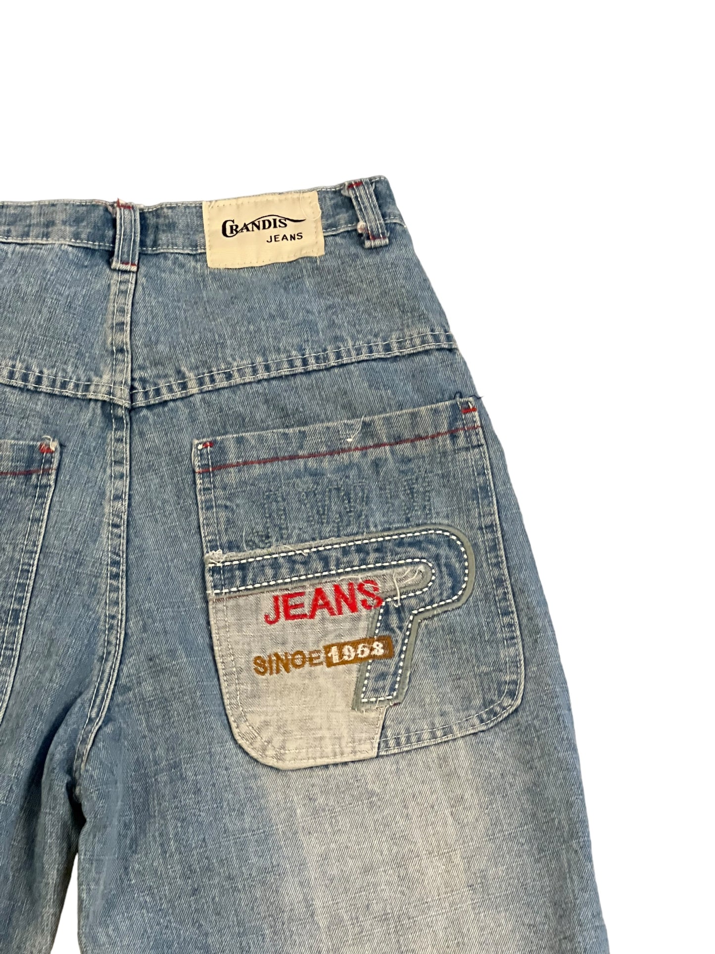 JWN embroidered jorts