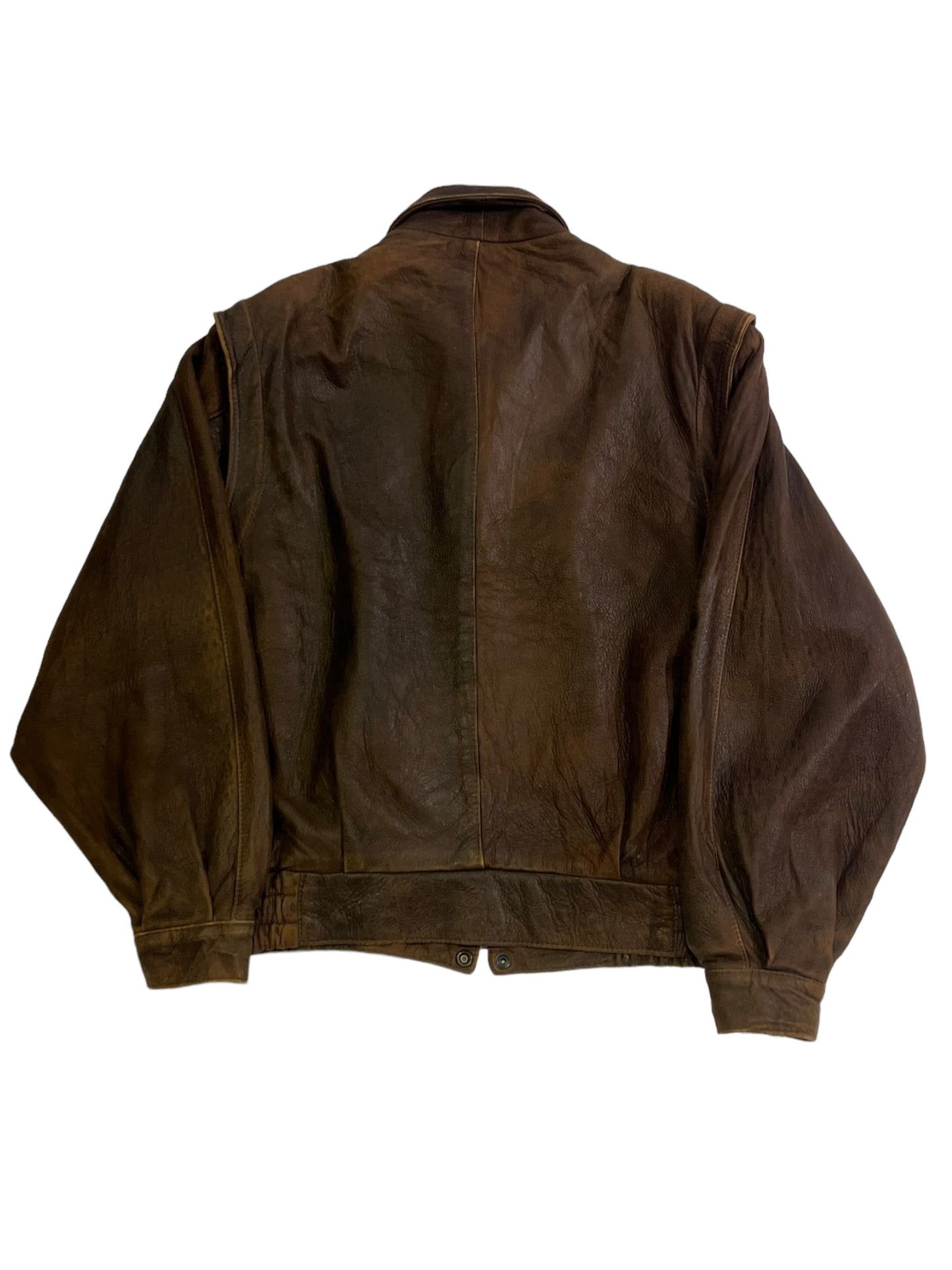 Valencia washed leather jacket