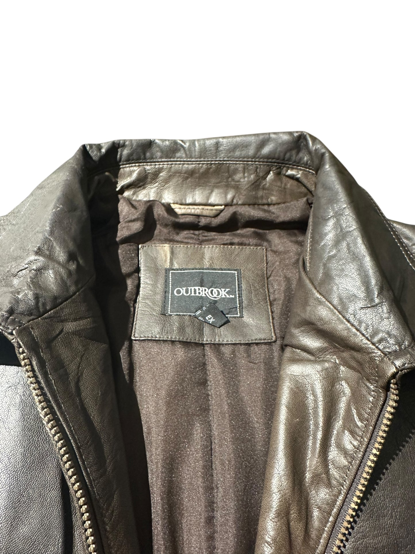 Outbrook heavy leather jacket