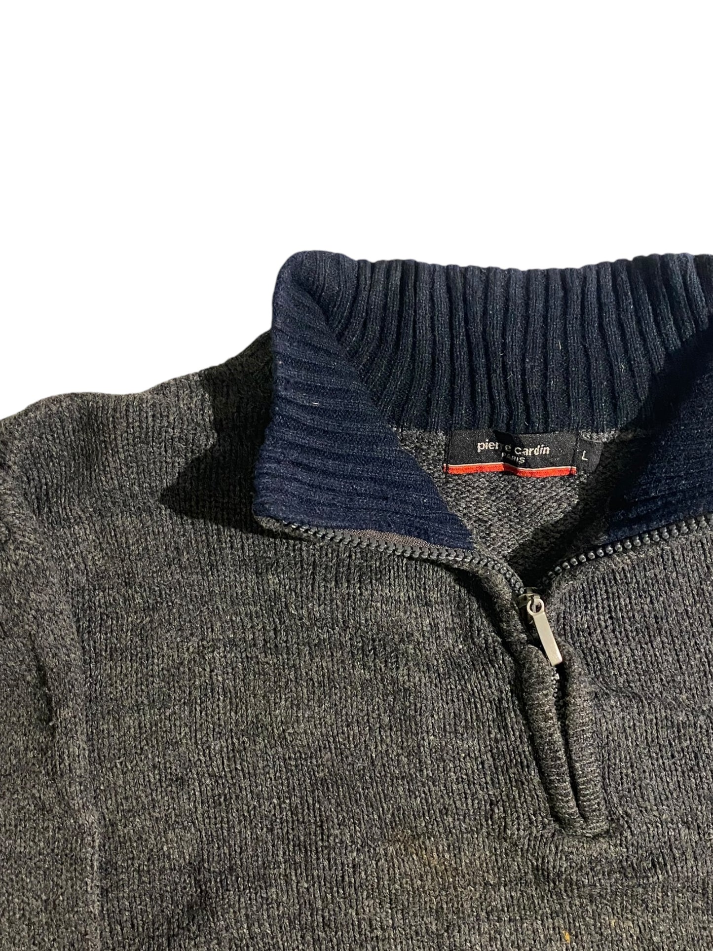 Pierre Cardin knitted quarter zip