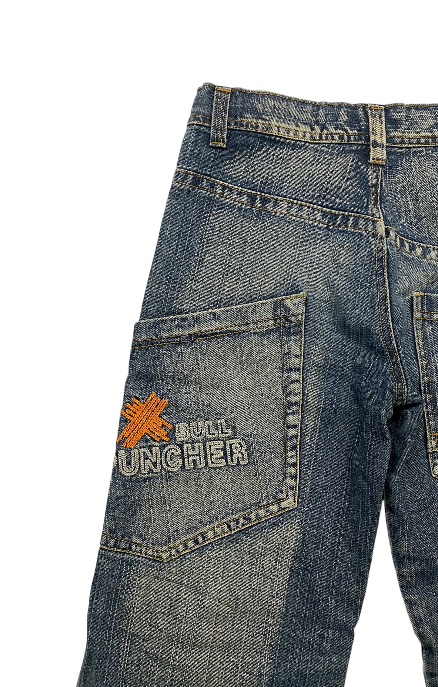 Future star vintage patched jeans