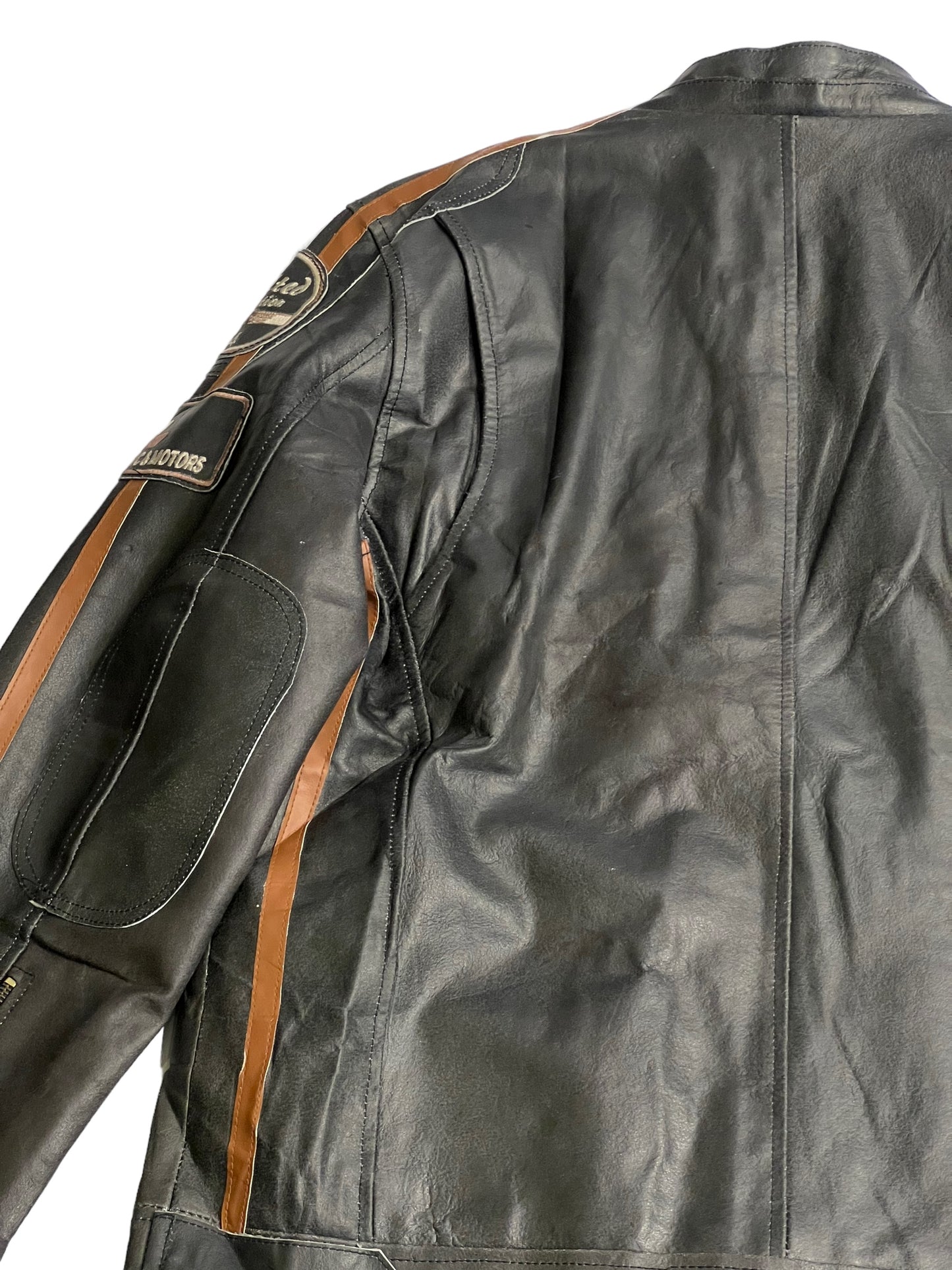 Urban 5884 motor leather racing jacket