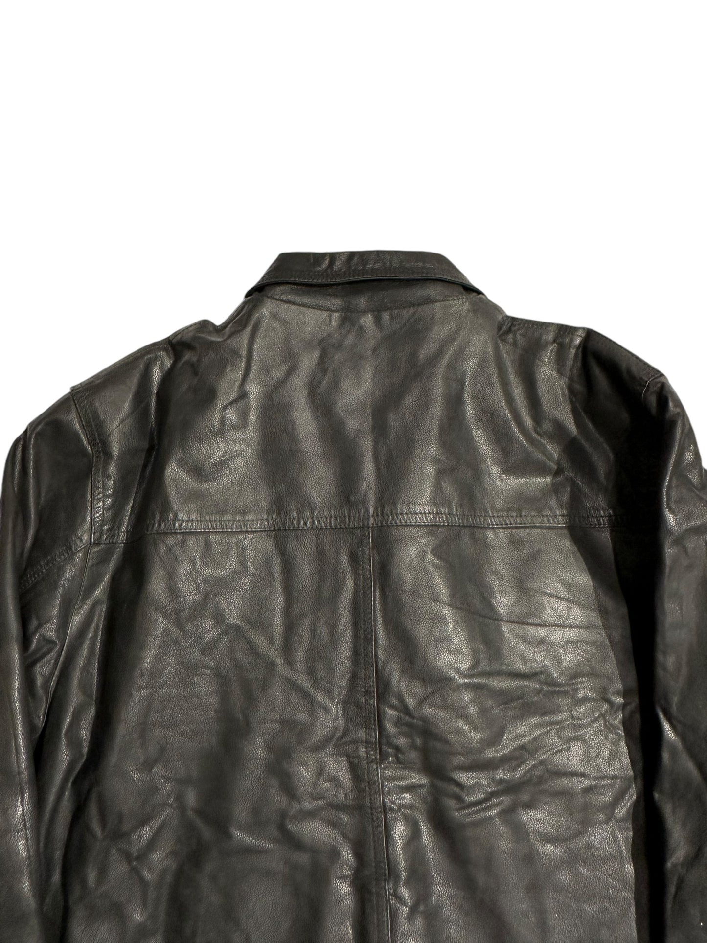 Black italian leather jacket