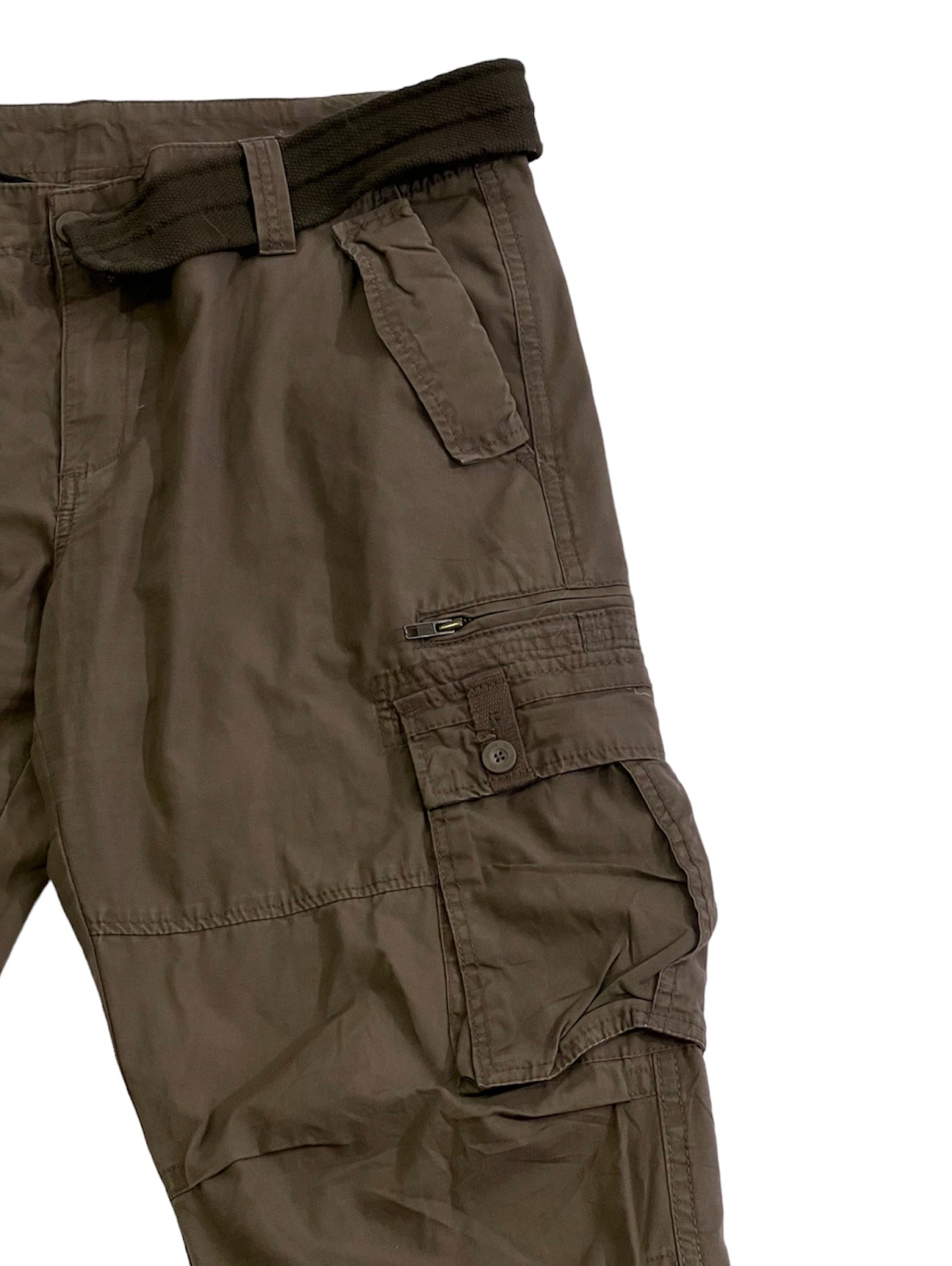 Clockhouse vintage cargo pants with vintage belt