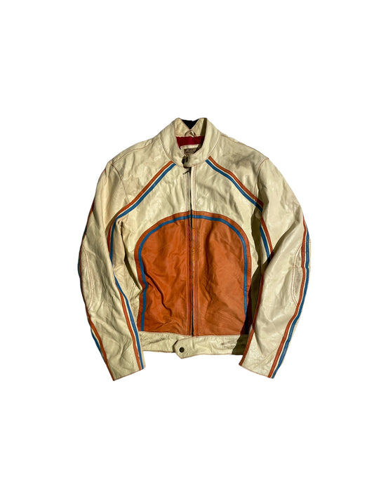 Jack & jones motor racing leather jacket