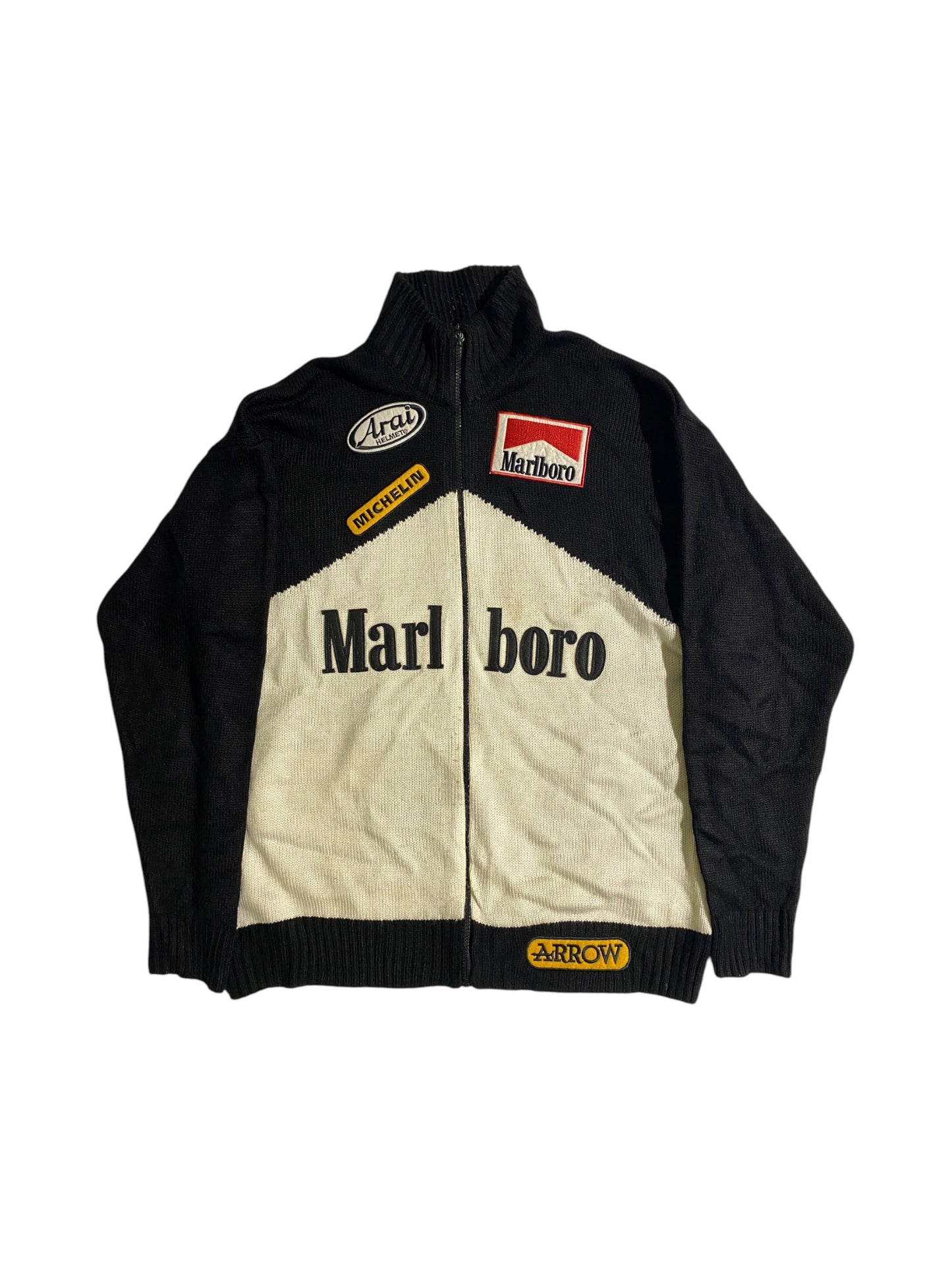 Marlboro x Michelin racing knit zip up