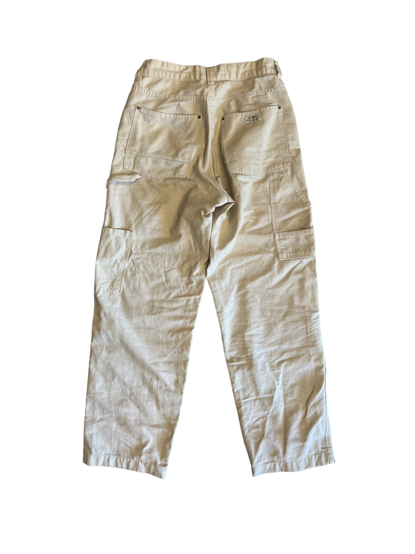 Bershka beige carpenter jeans