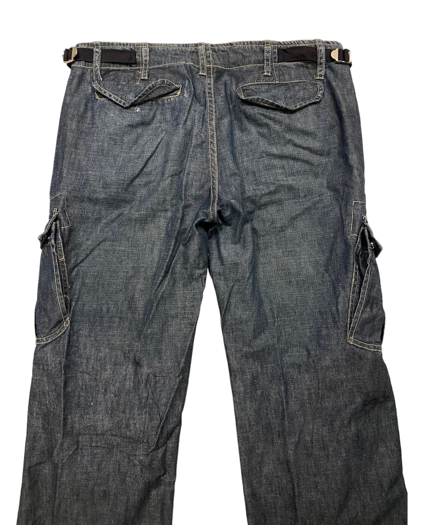 Bavmolle vintage denim cargo pants