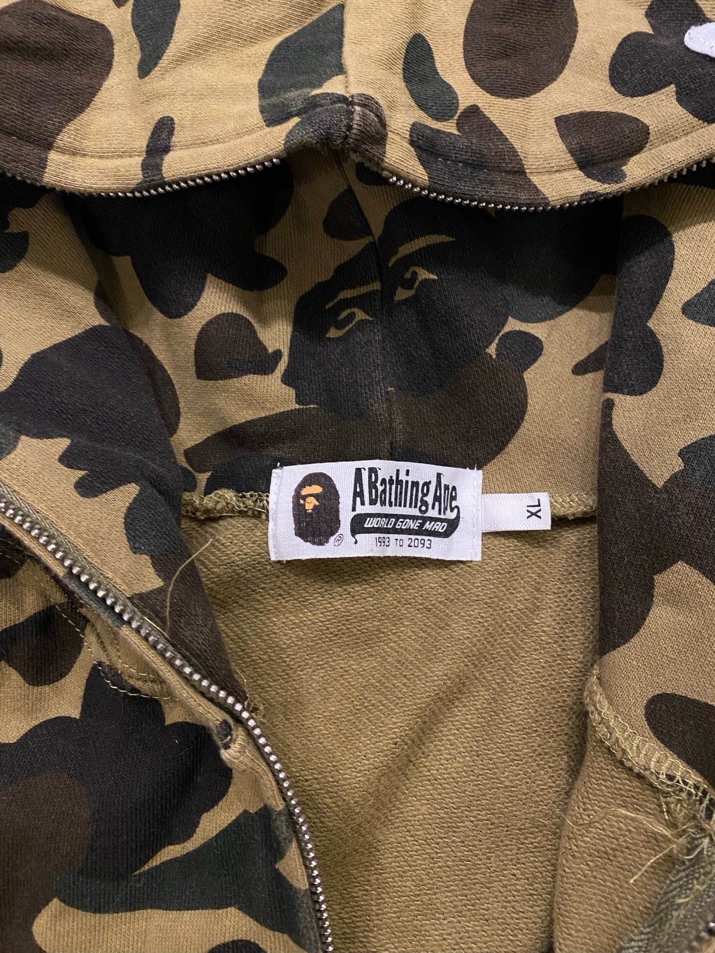 Authentic bape cameo full zip