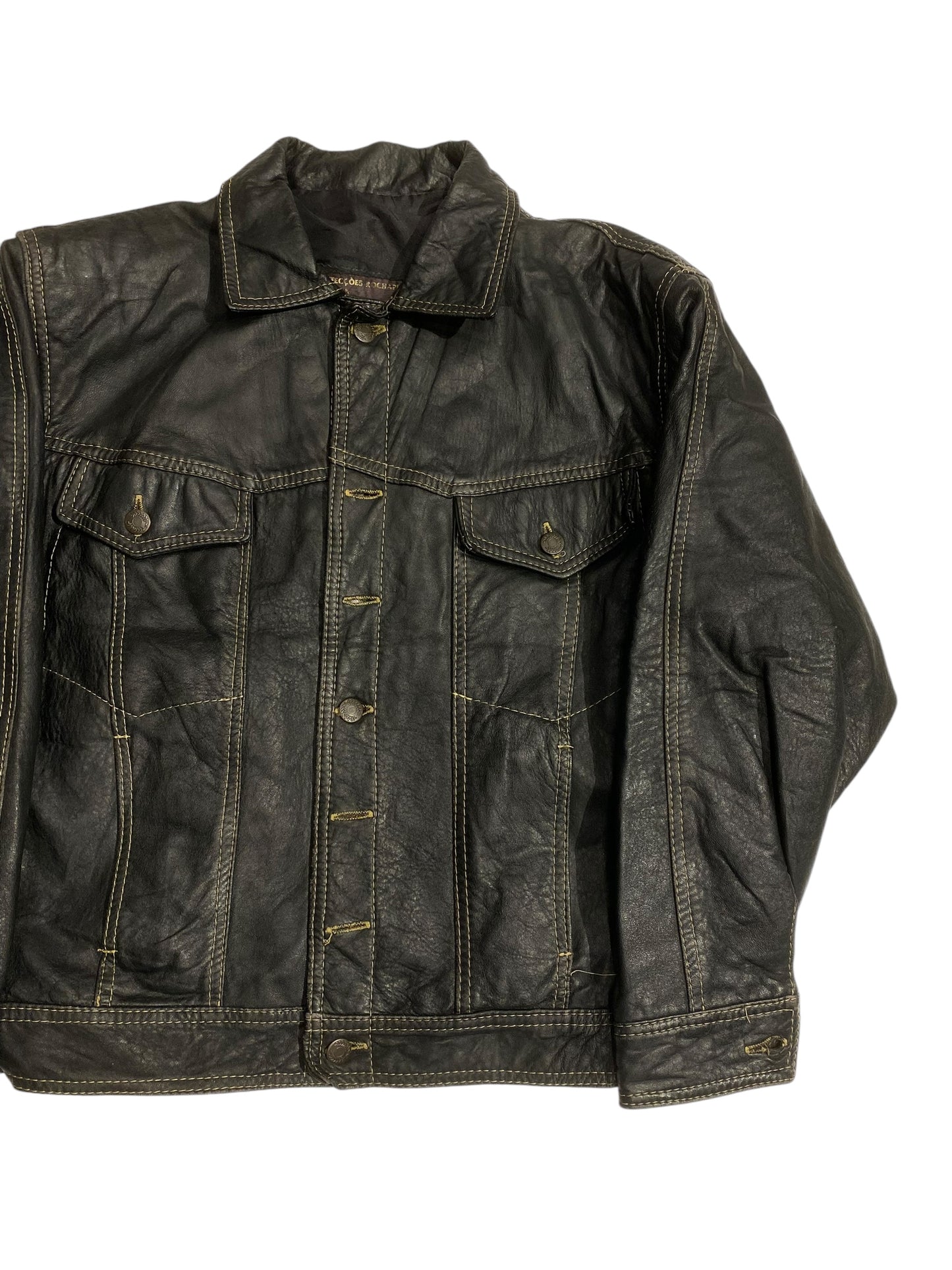 Rochapele heavy leather jacket