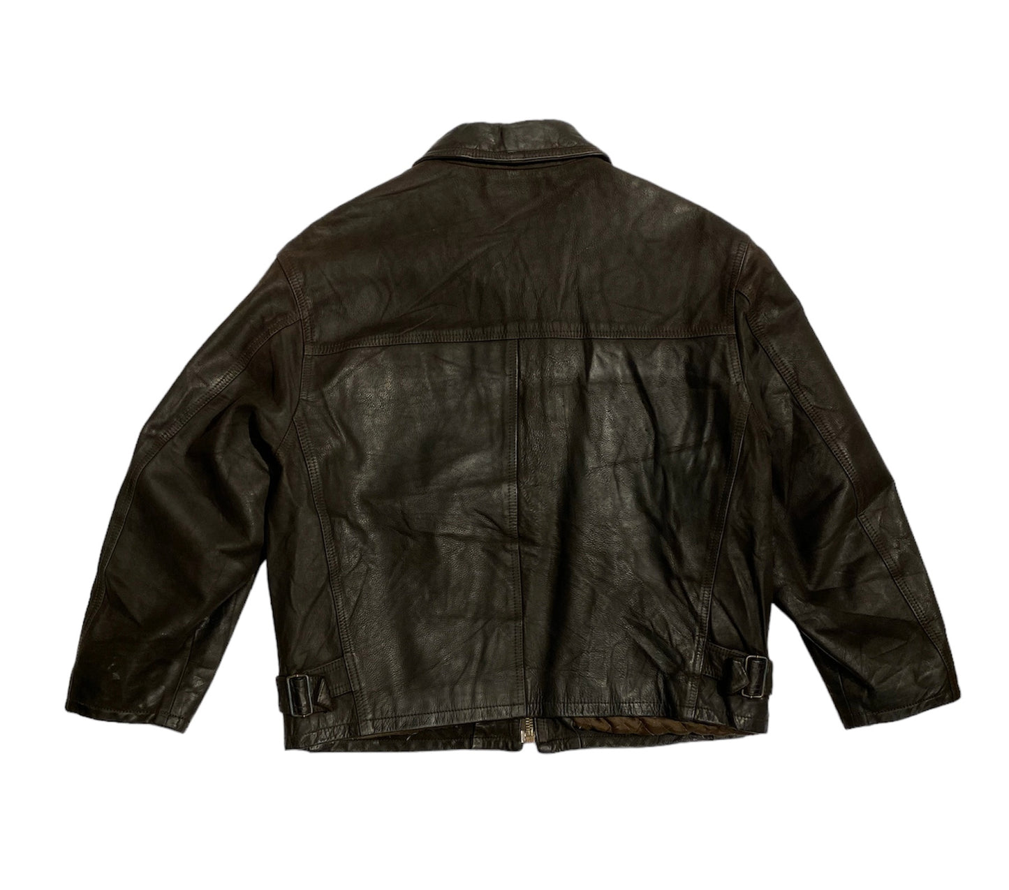 Reeve brown leather jacket