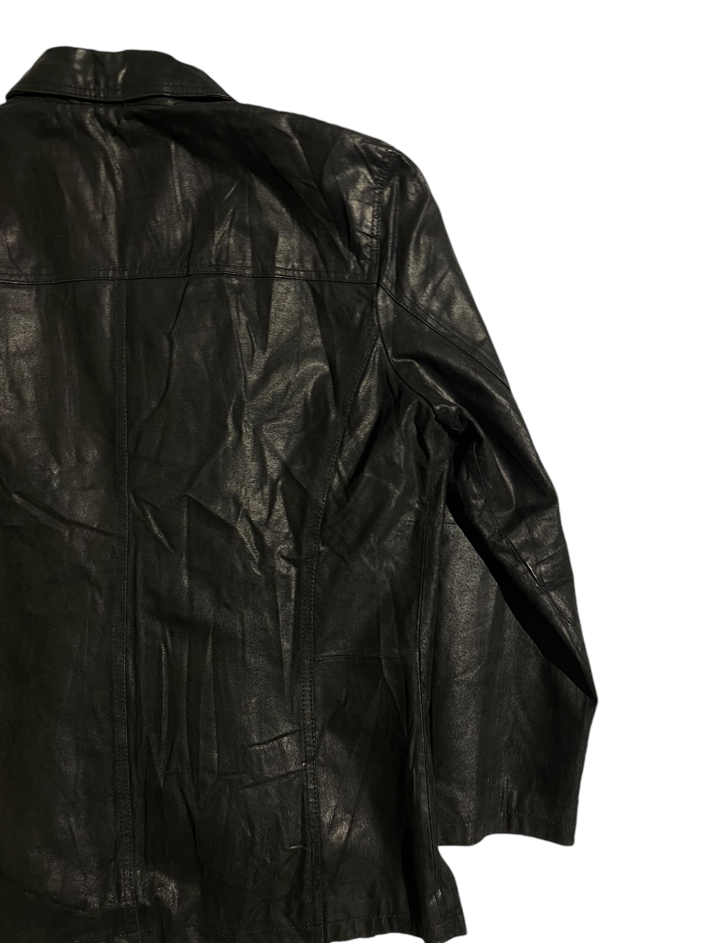 Clockhouse leather jacket with removable hood