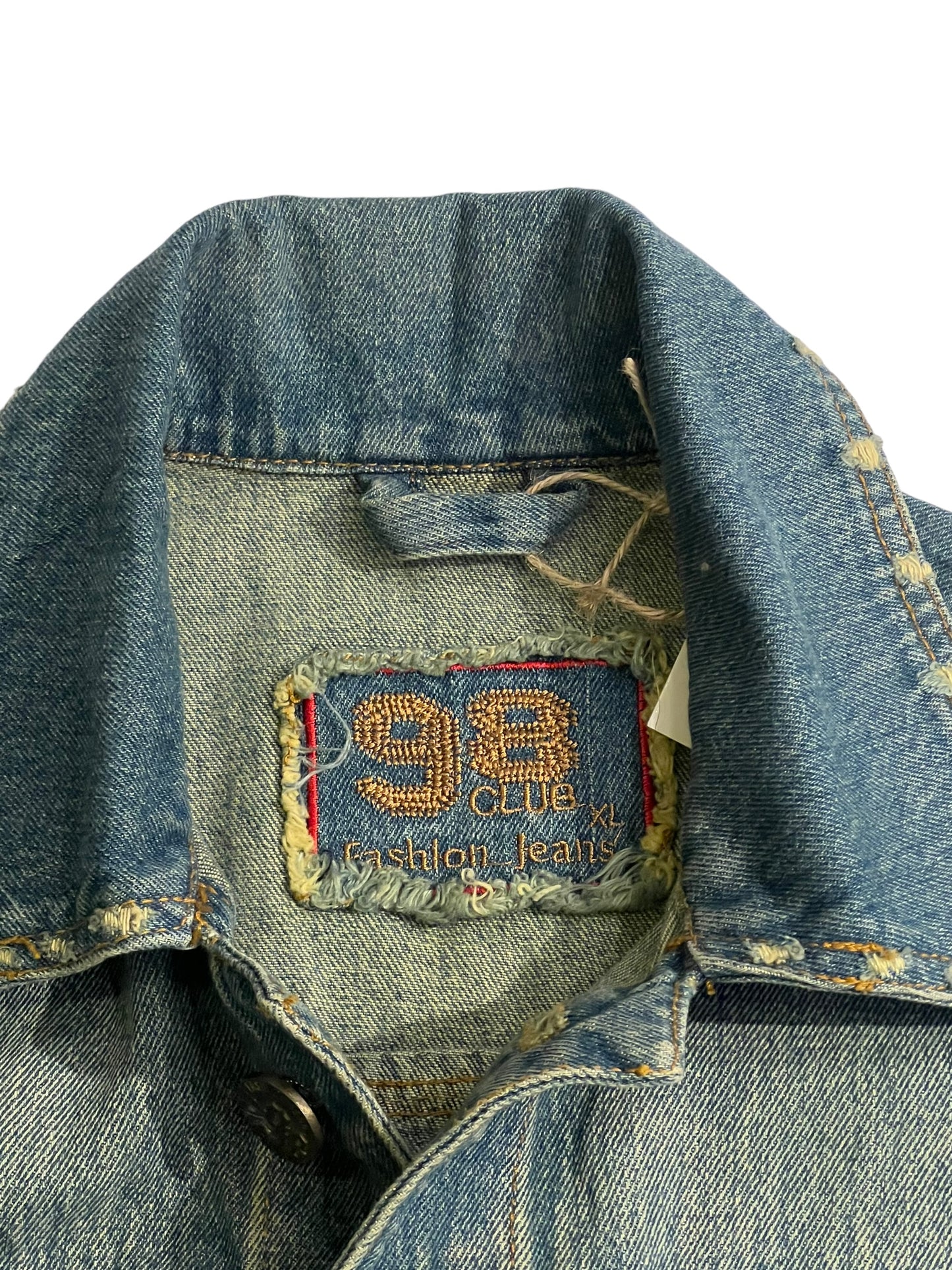 98 Club distressed vest