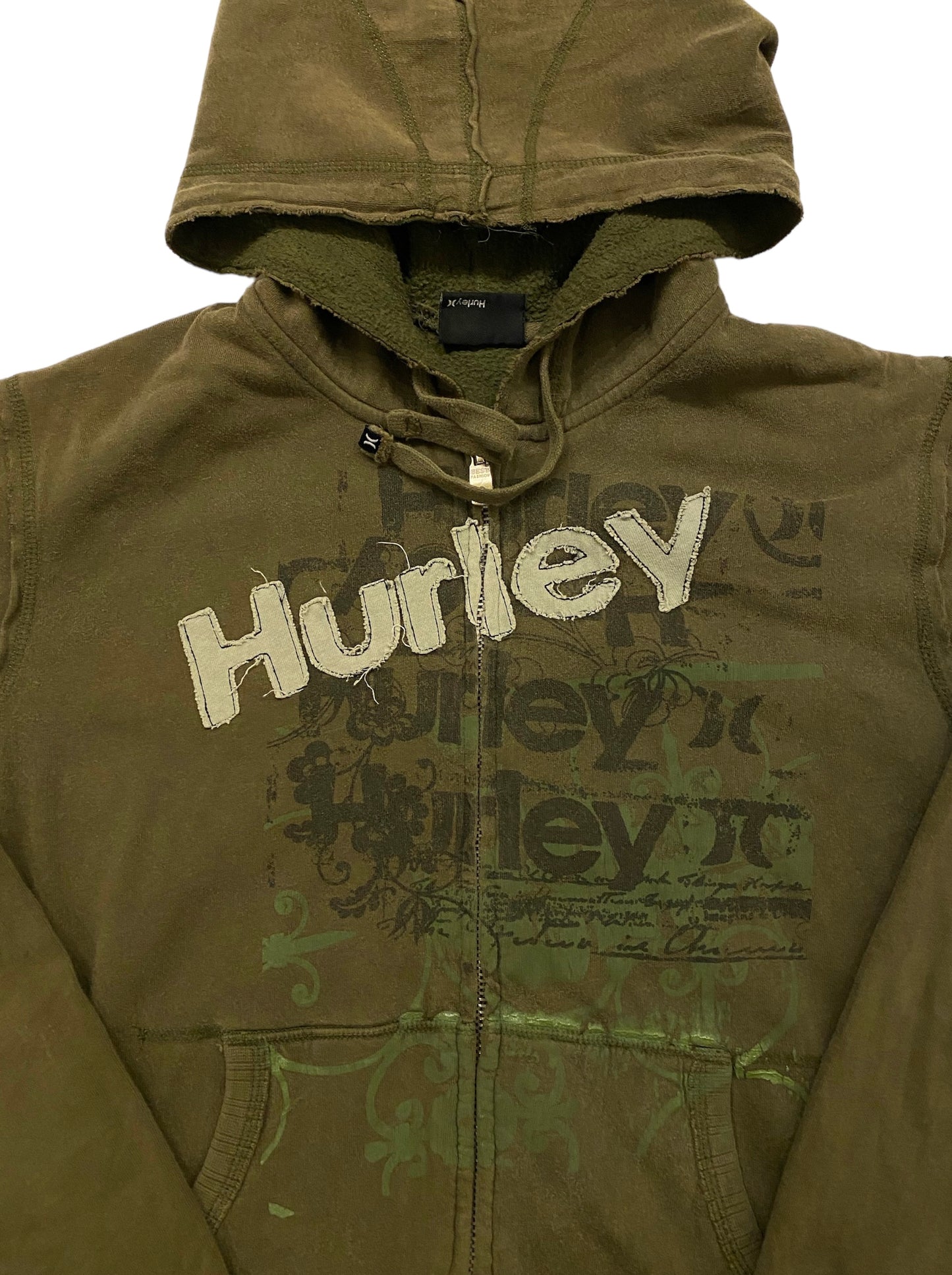 Hurley-X graphic Y2K zip-up