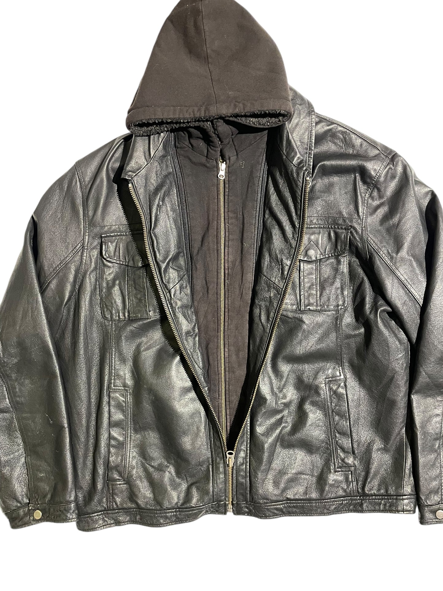 Angelo Litrico Air cargo double leather jacket