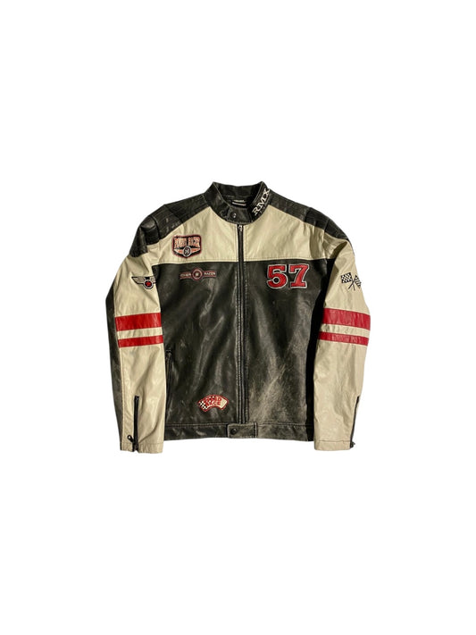 Redmax grand prix motorsport leather jacket