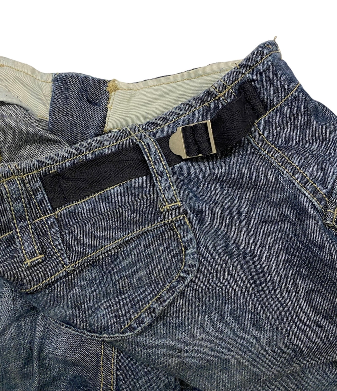 Bavmolle vintage denim cargo pants