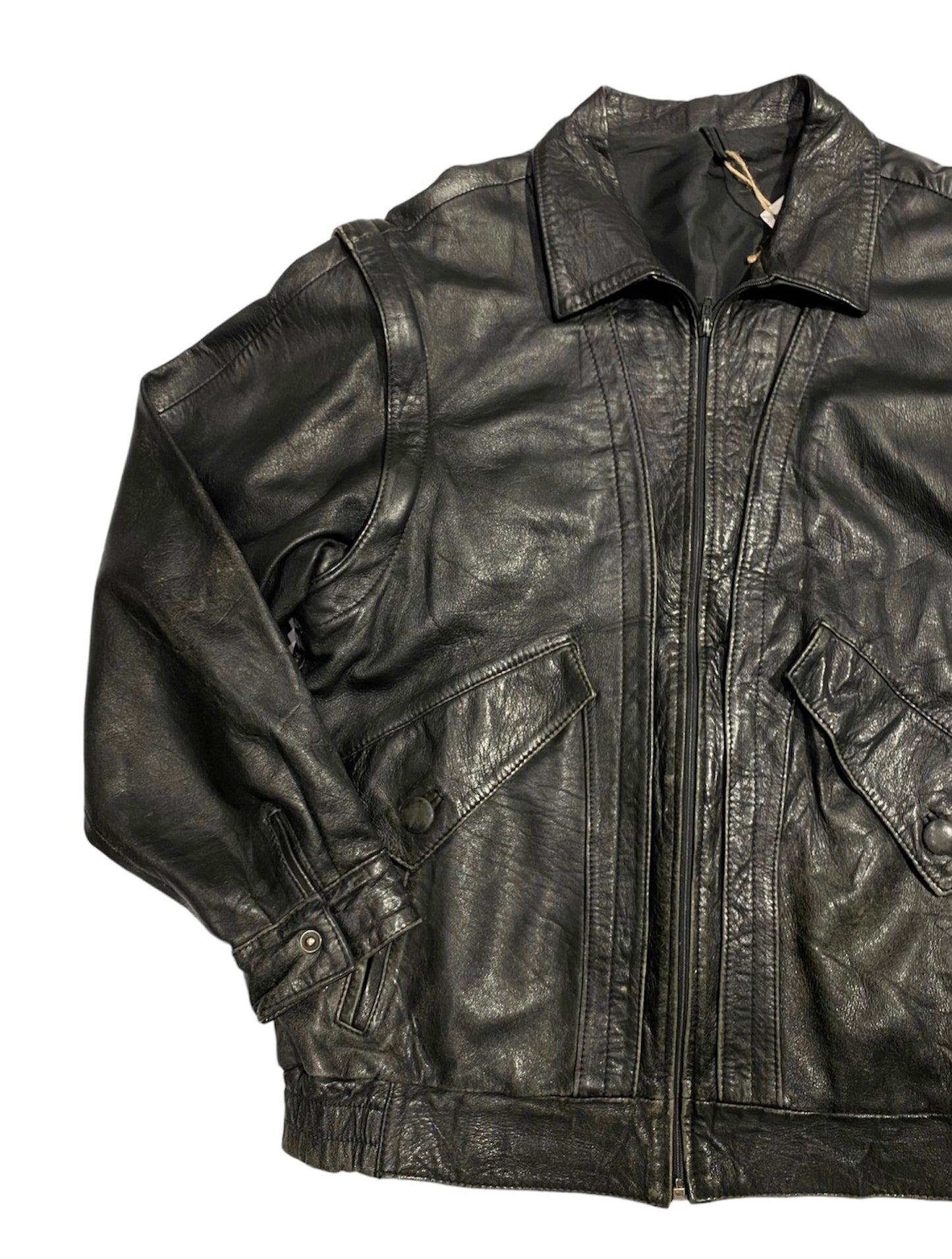 Vintage cut leather jacket