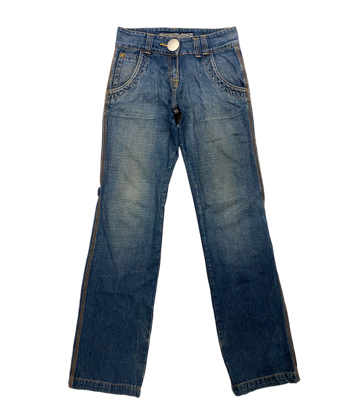 Greenage big button carpenter jeans