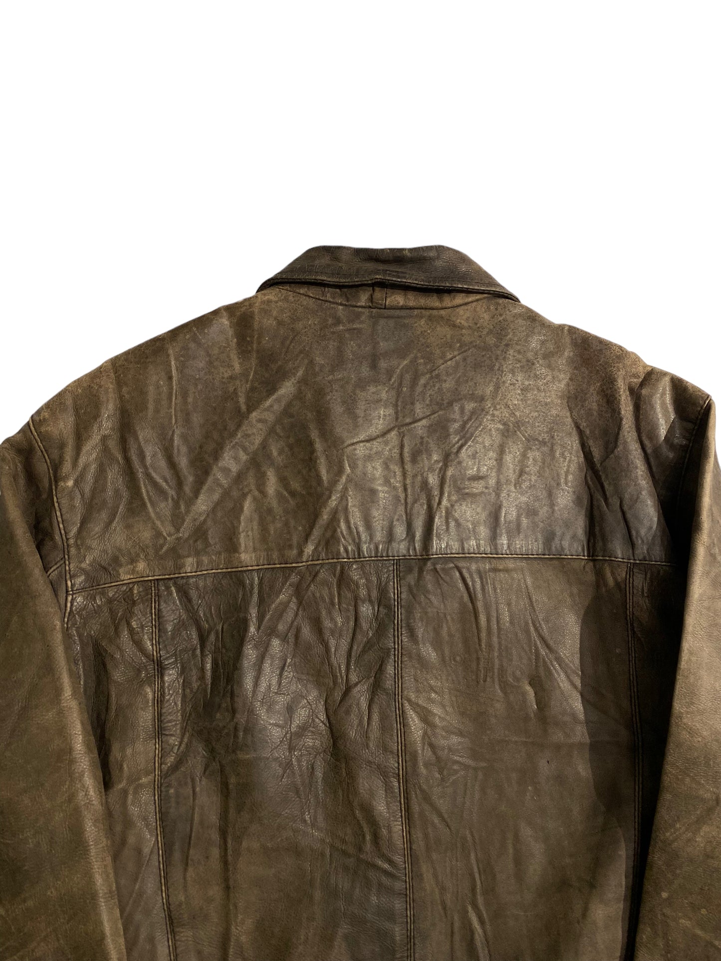 MDK brown leather jacket