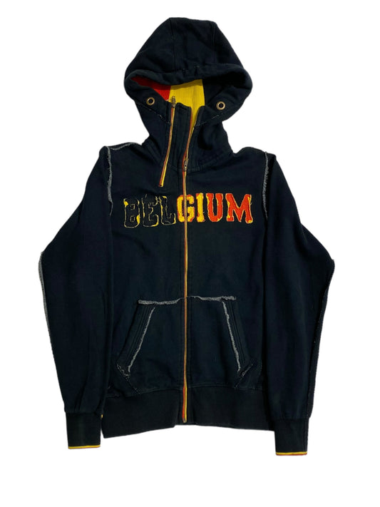 Belgium double zipper hoodie