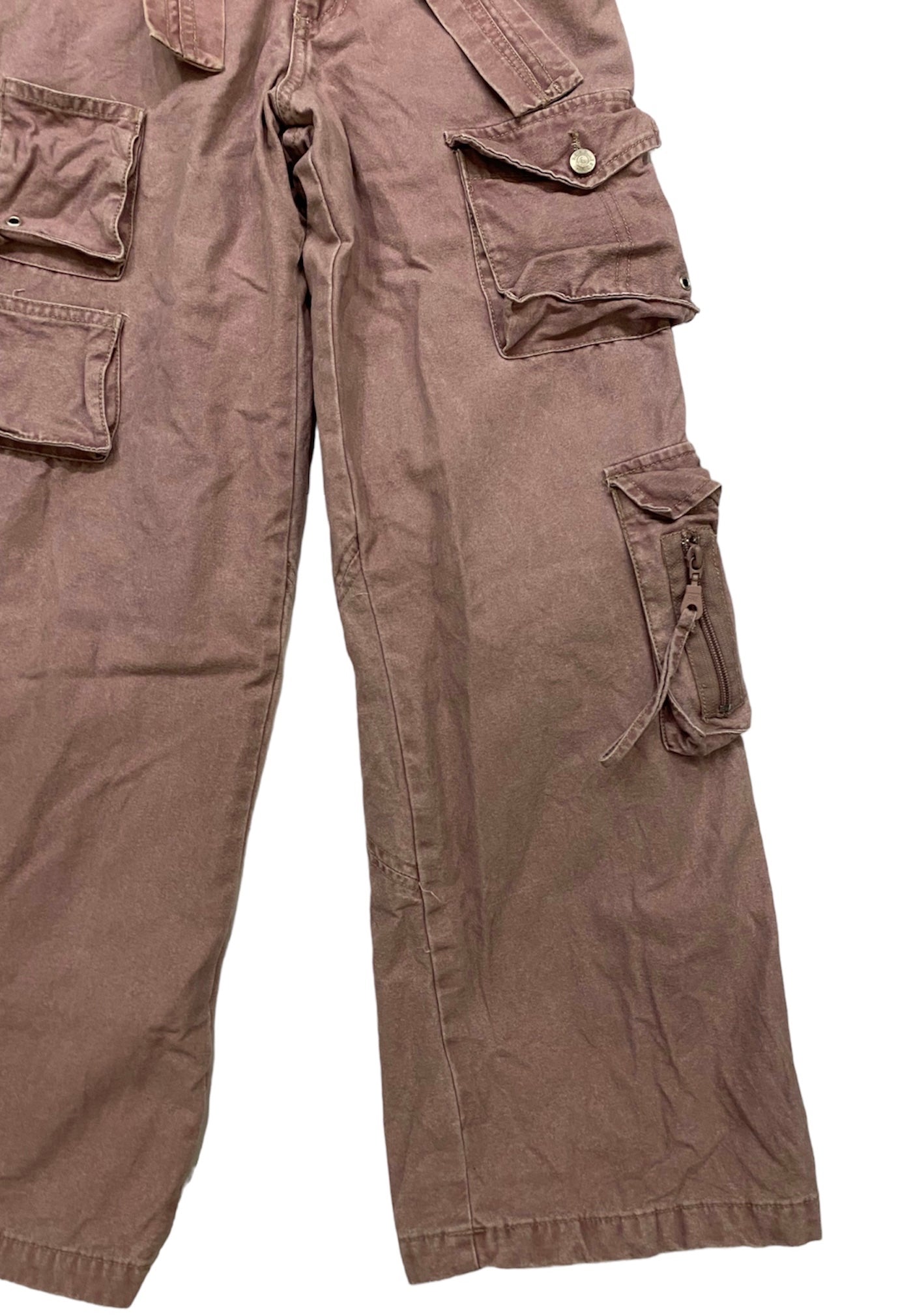 Here & There tactical cargo pants with back print and adjustable ankles