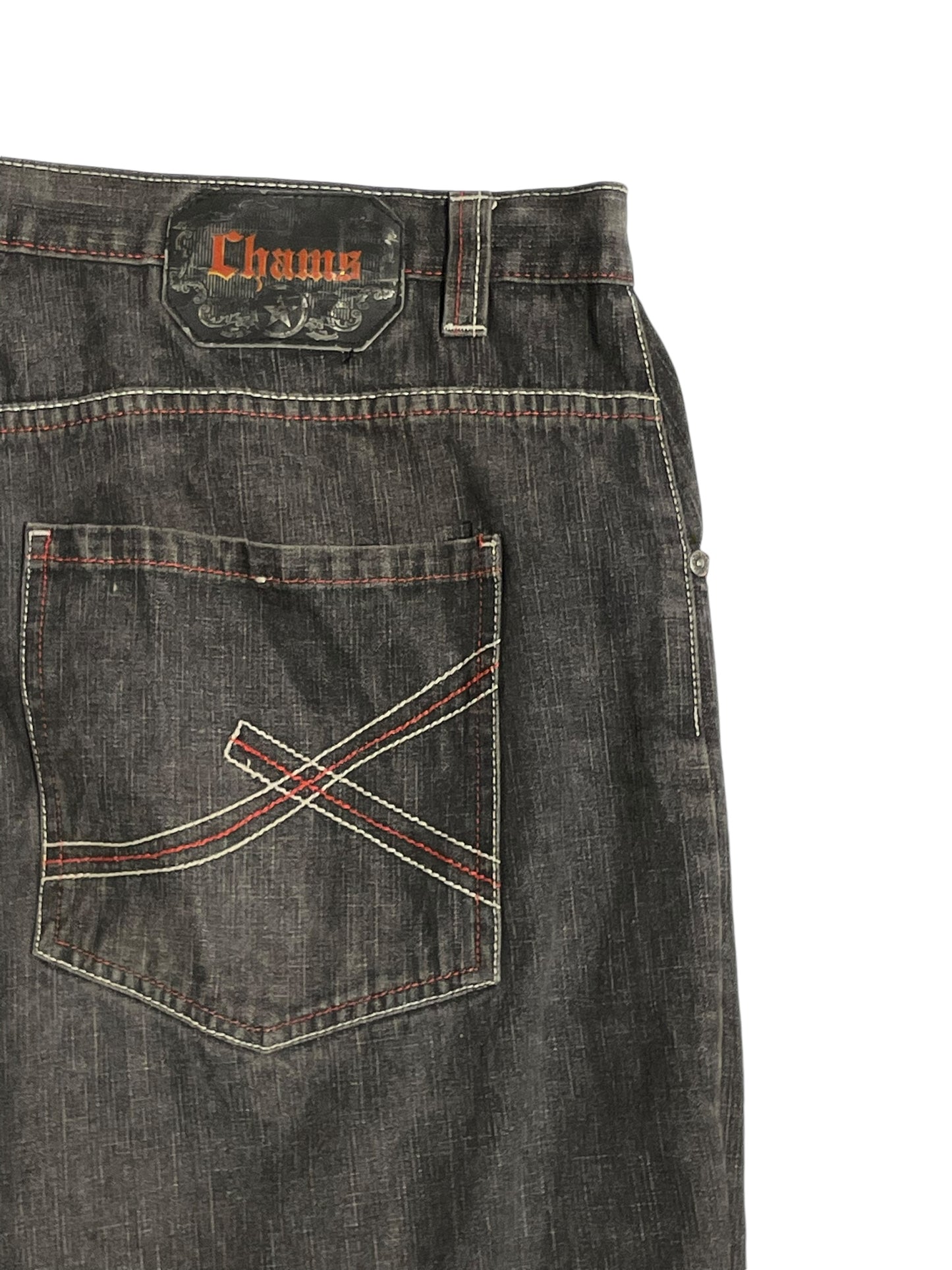 Champs y2k black baggy jeans