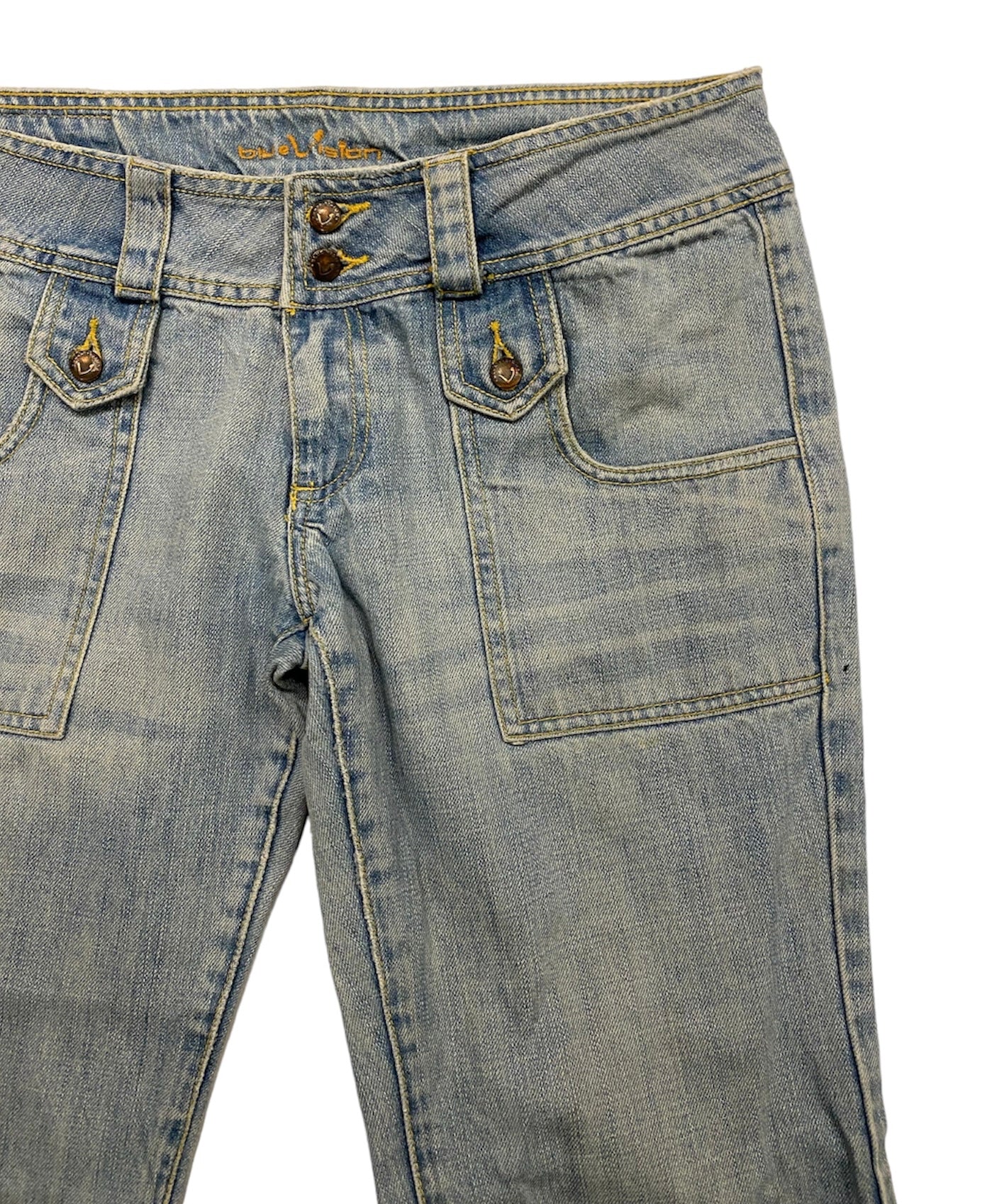 Blue vision vintage washed jeans