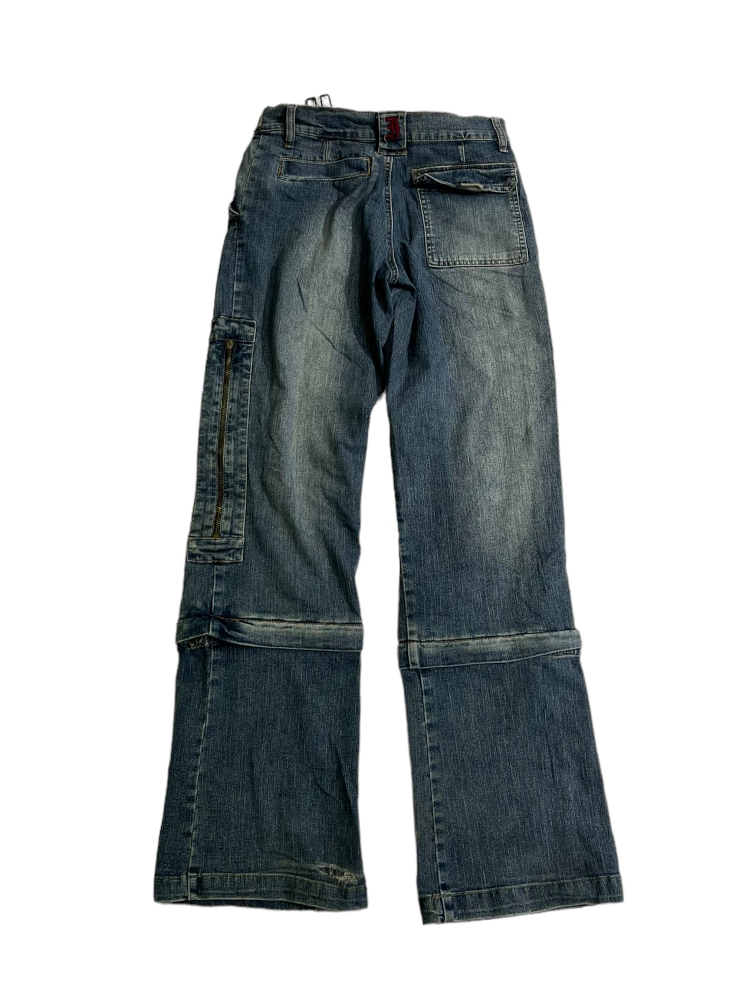 IDPDT zipper baggy jeans