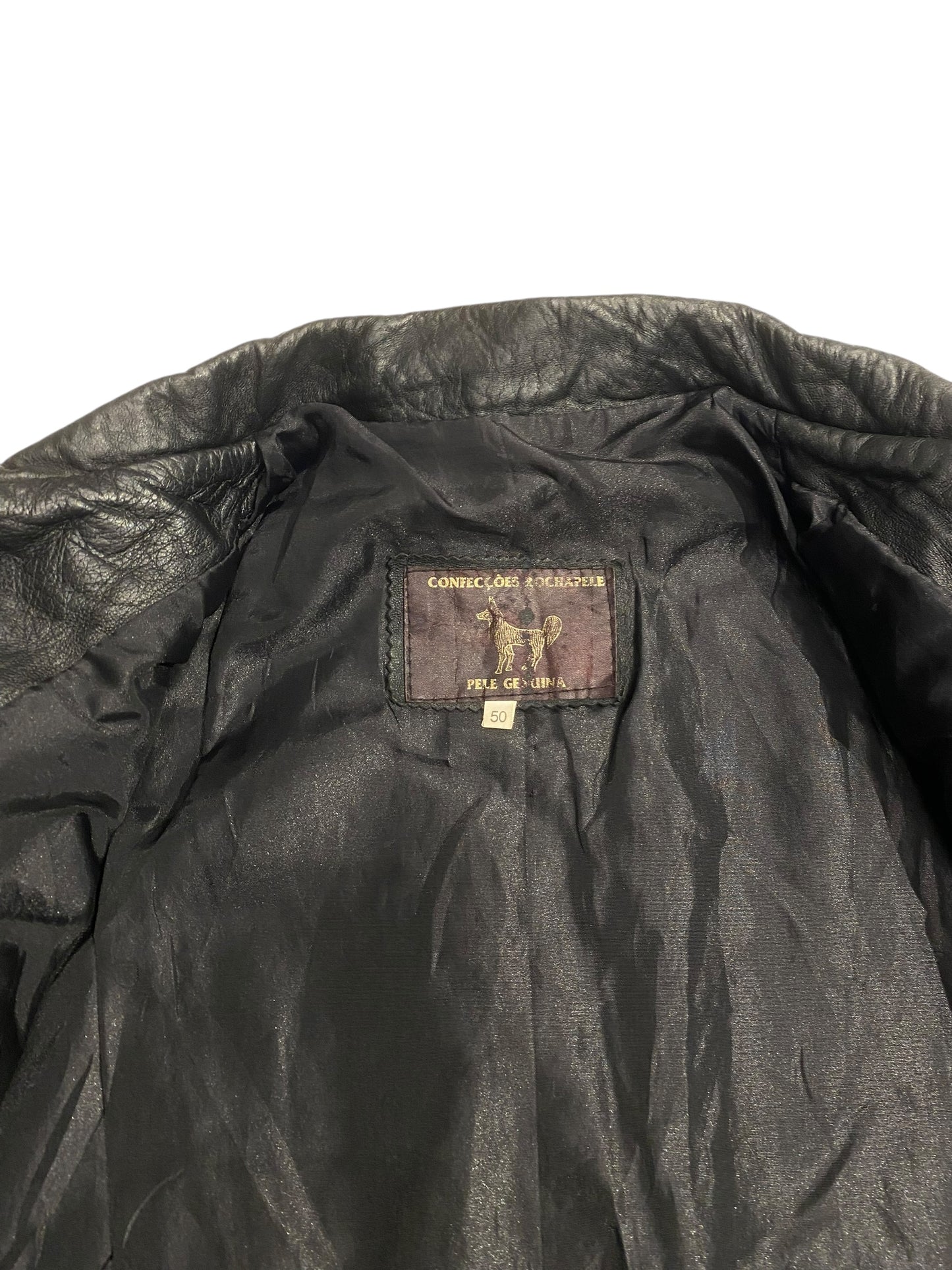 Rochapele heavy leather jacket