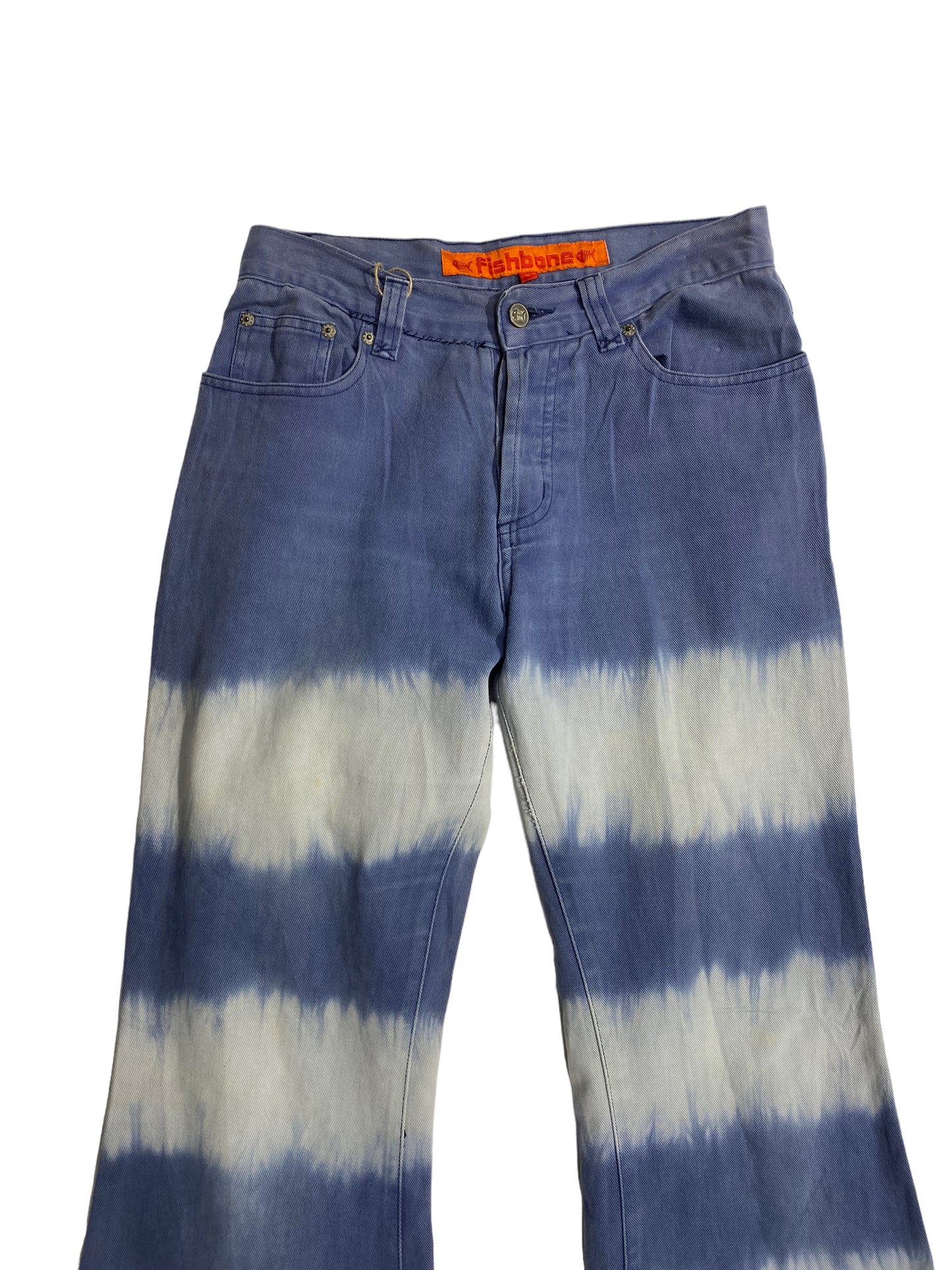 Fishbone flared jeans