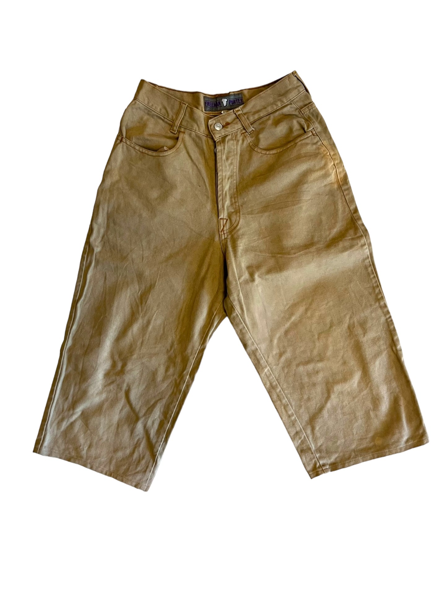 T. Porter embroidered jorts